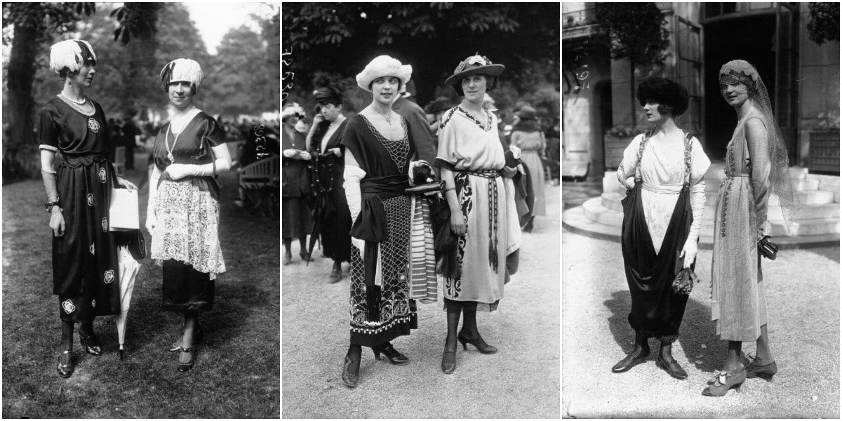 1899 womens mid-season Toilette dress clothing color print vintage