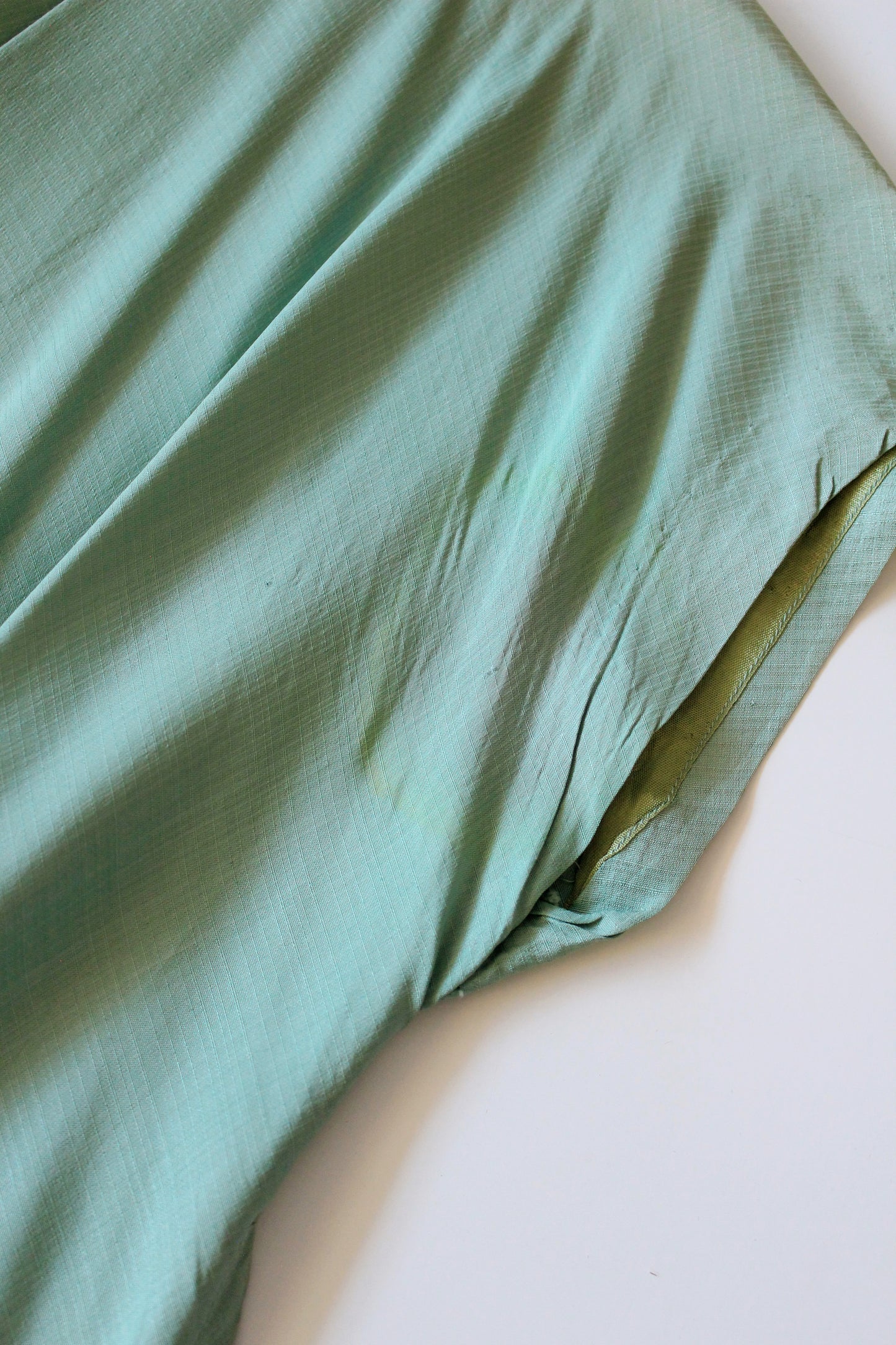 1950s Seafoam Green Short Sleeve Fit And Flare Dress, Small