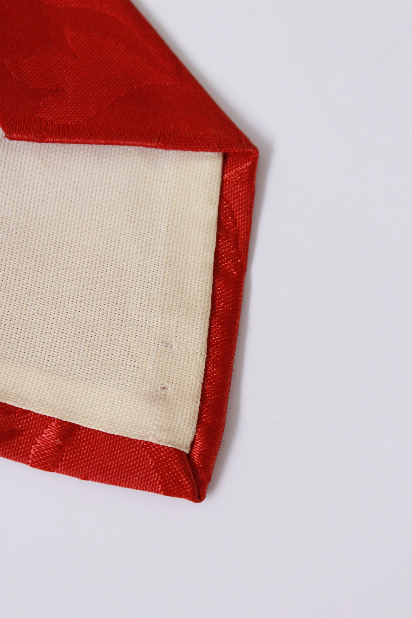 Vintage 1940s Red And Yellow Swordfish Rayon Tie, Mid Century Summer Tie