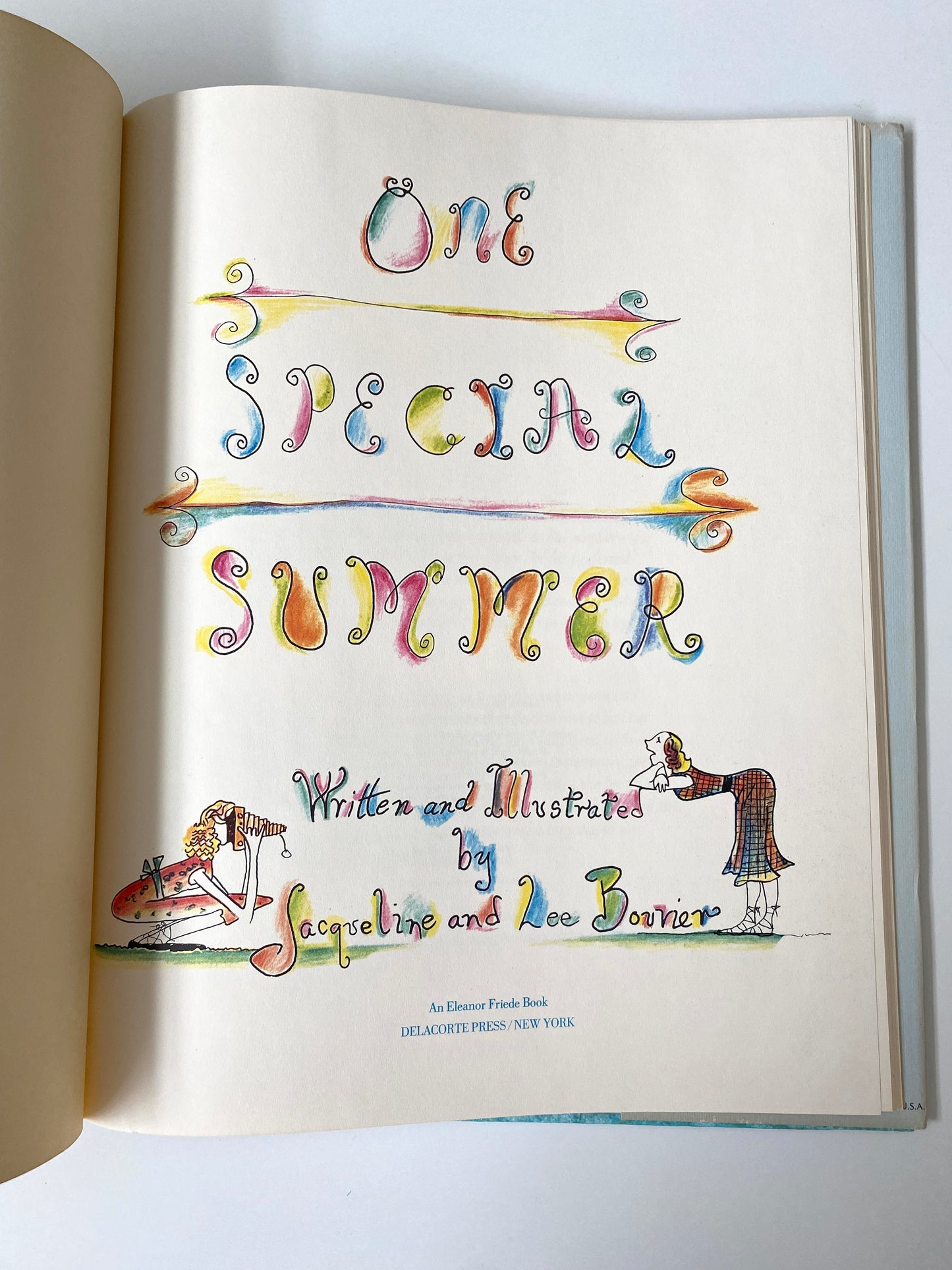 One Special Summer/ Jacqueline & Lee Bouvier/ First Edition 