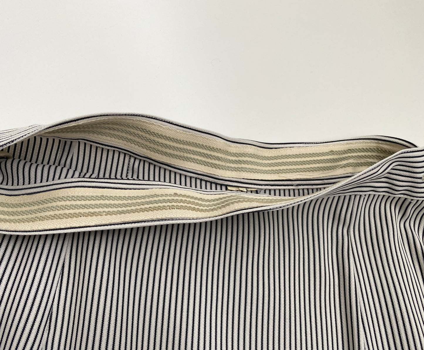 Vintage 1950s Navy & White Pin-Stripe Skirt Suit, Henry Rosenfeld, Small