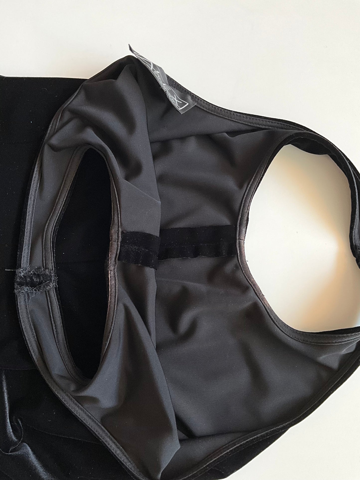 Vintage 1990s Black Velvet Tank Top, Medium