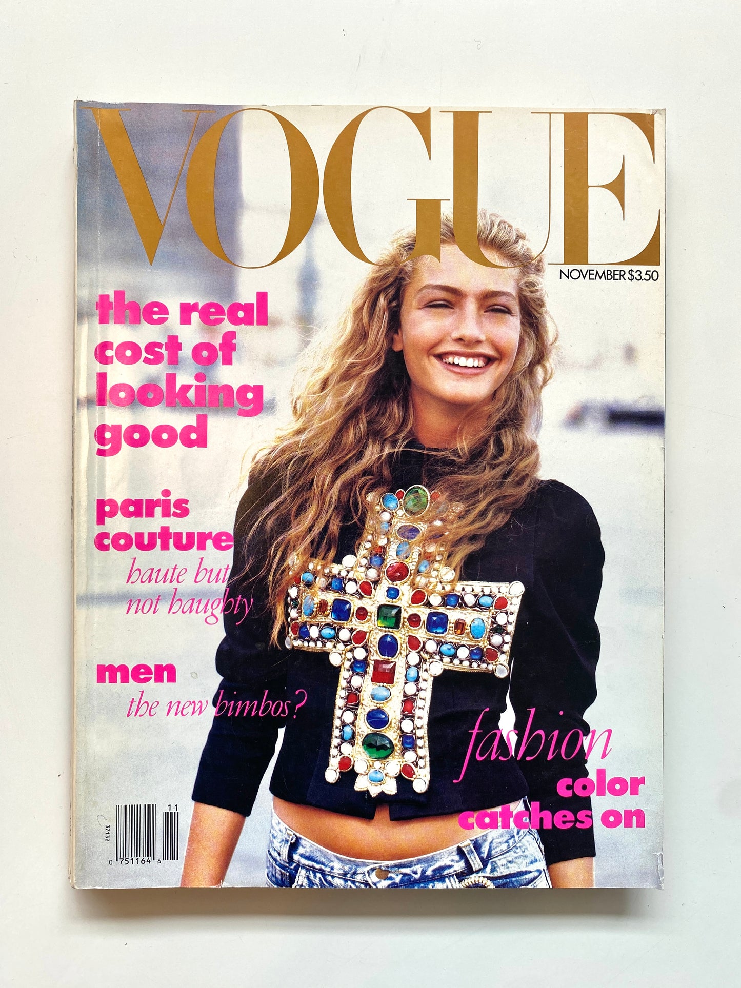 Vintage Vogue Magazine, November 1988, Anna Wintour's First Issue