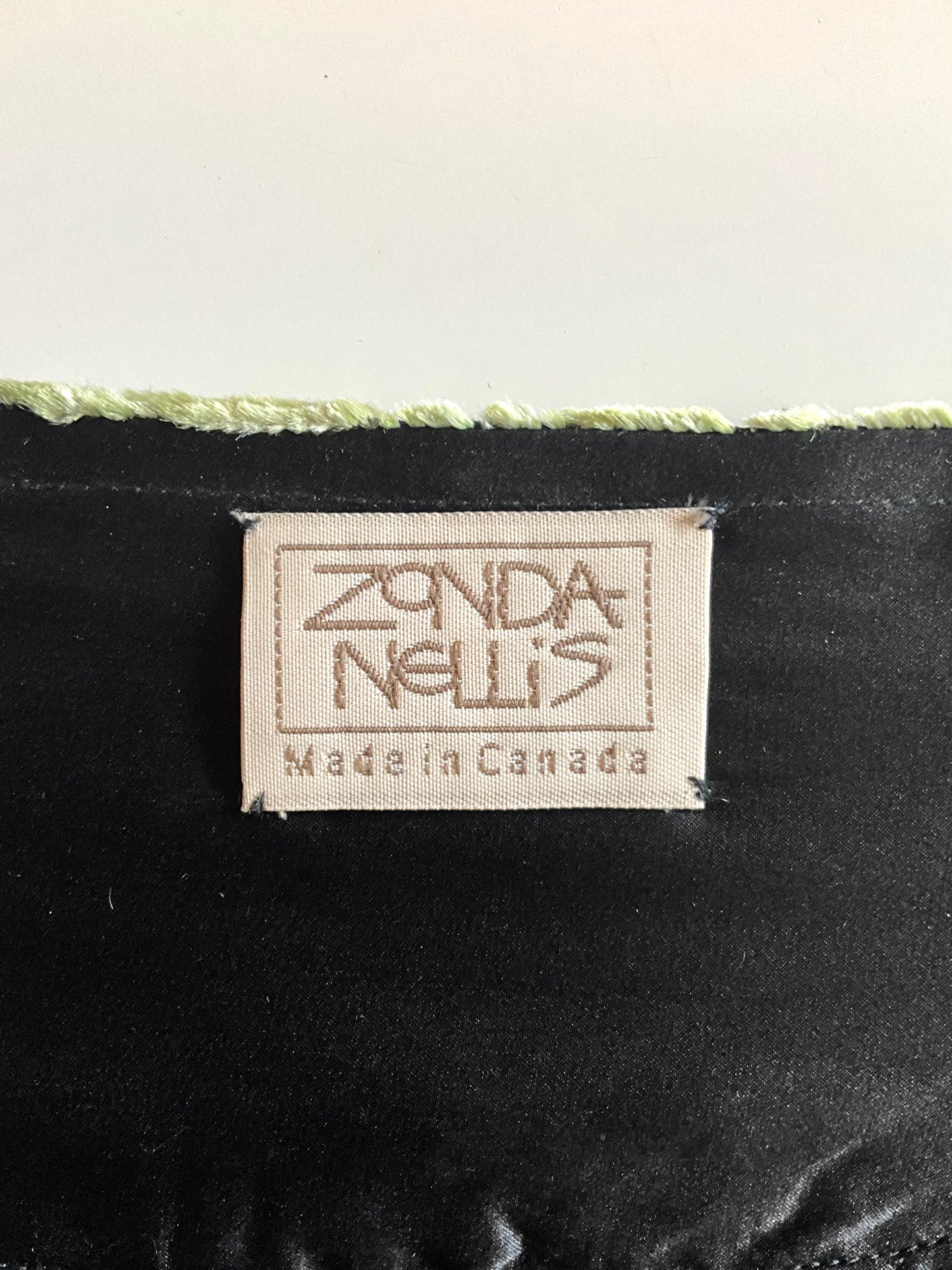 Vintage 1980s Zonda Nellis Silk Flocked Velvet Rose Top and Scarf Set