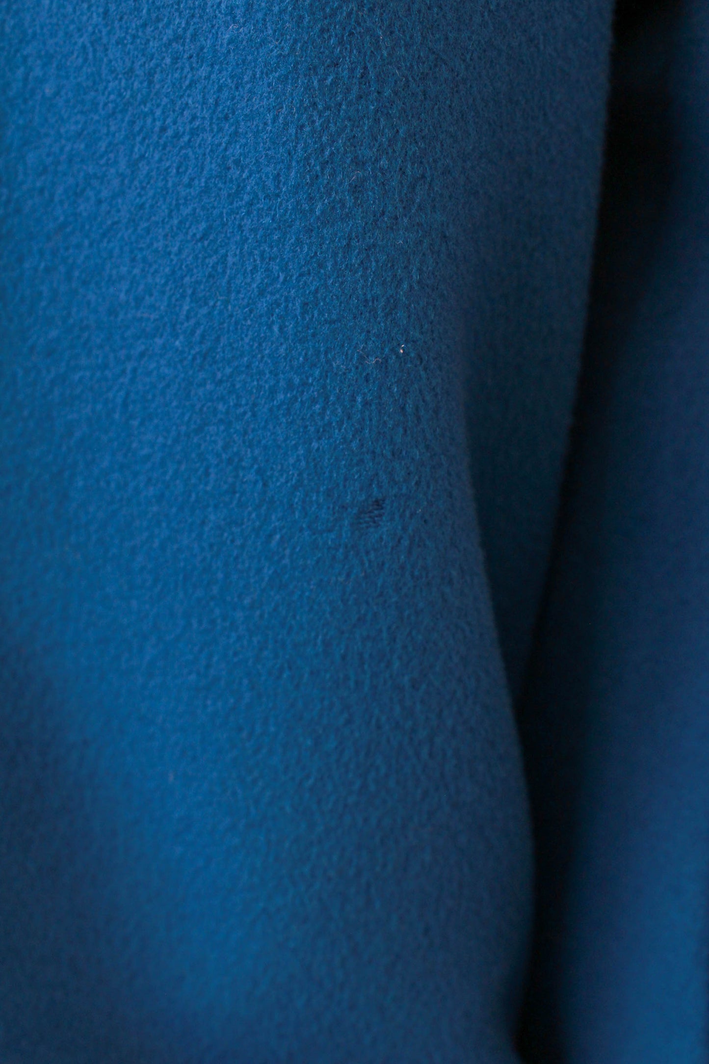 Vintage 1980s Guy Laroche Blue Wool Wide Sleeve Coat, Large