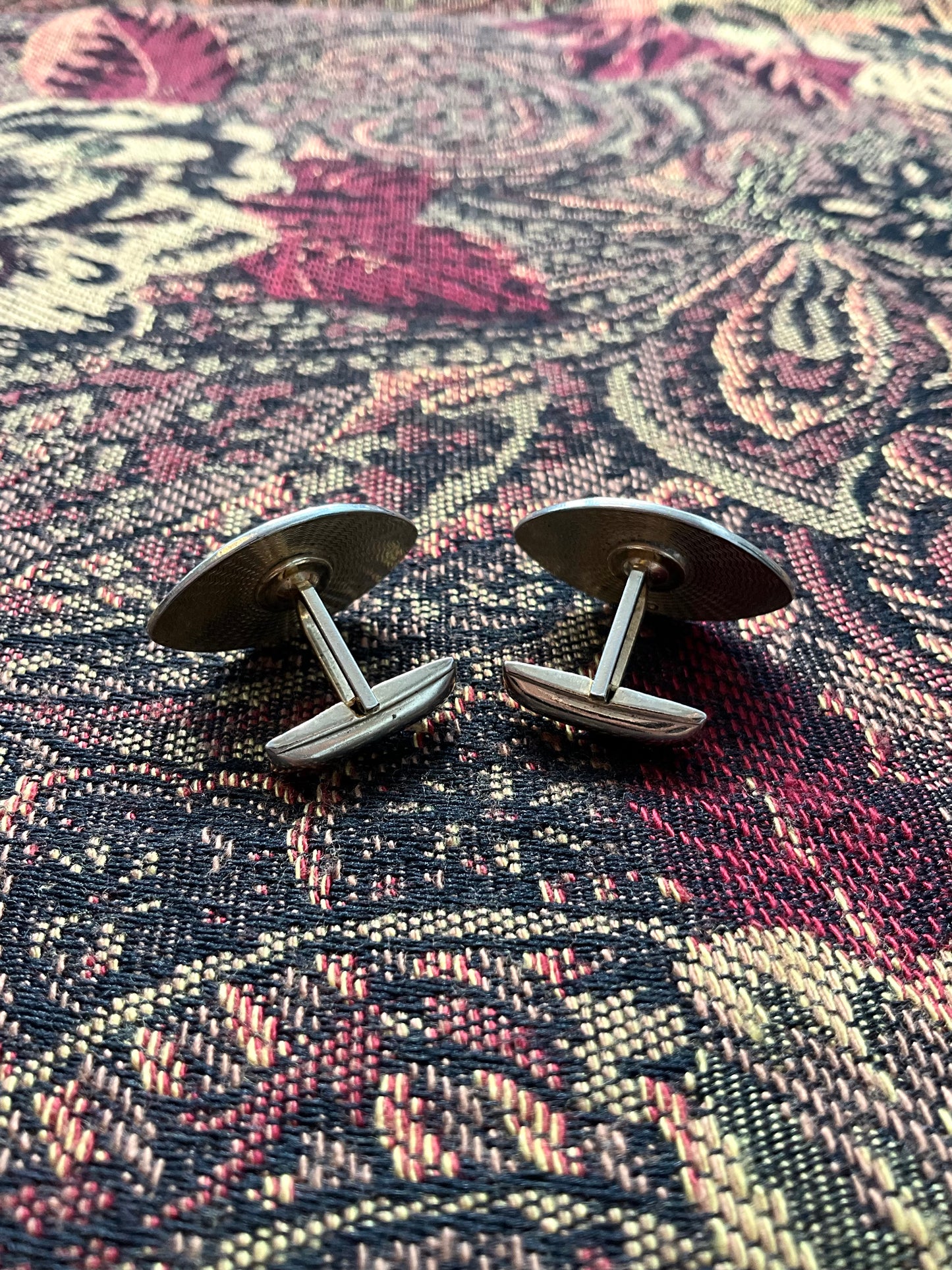 Vintage Gold Tone Novelty Golf Club Cuff Links