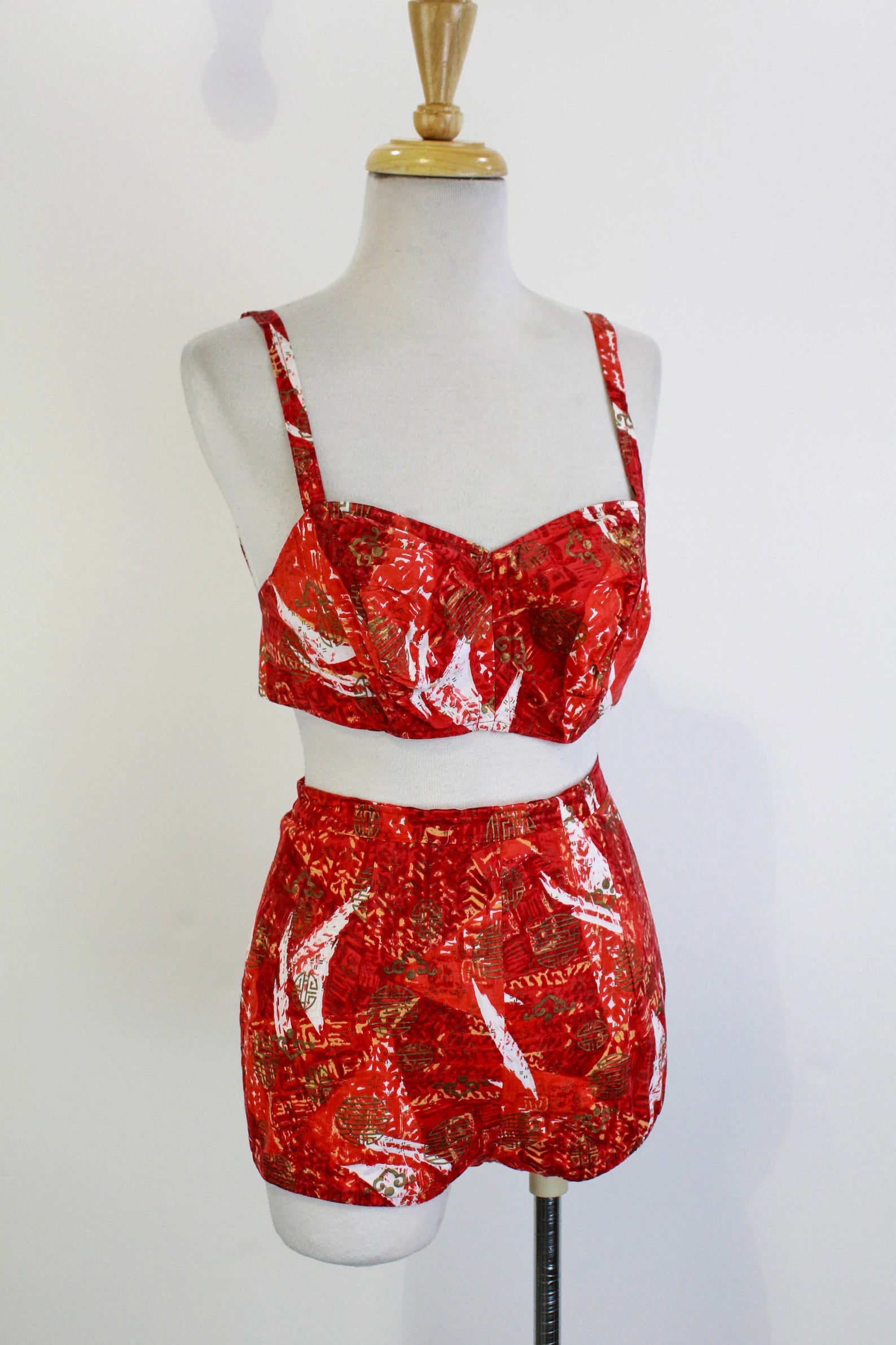 Vintage cotton swimsuit sales