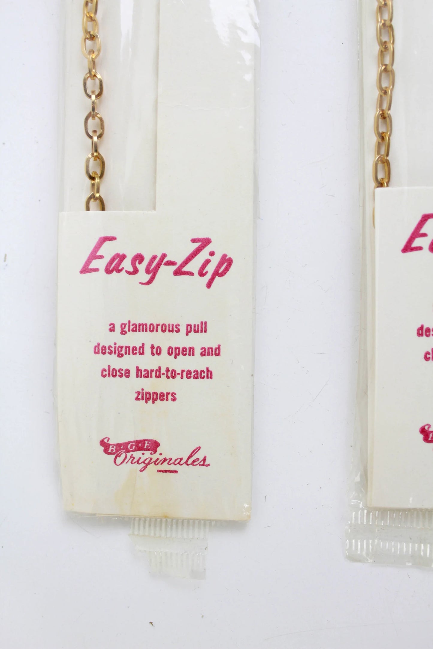 Vintage 1950s Deadstock Chain Zipper Puller