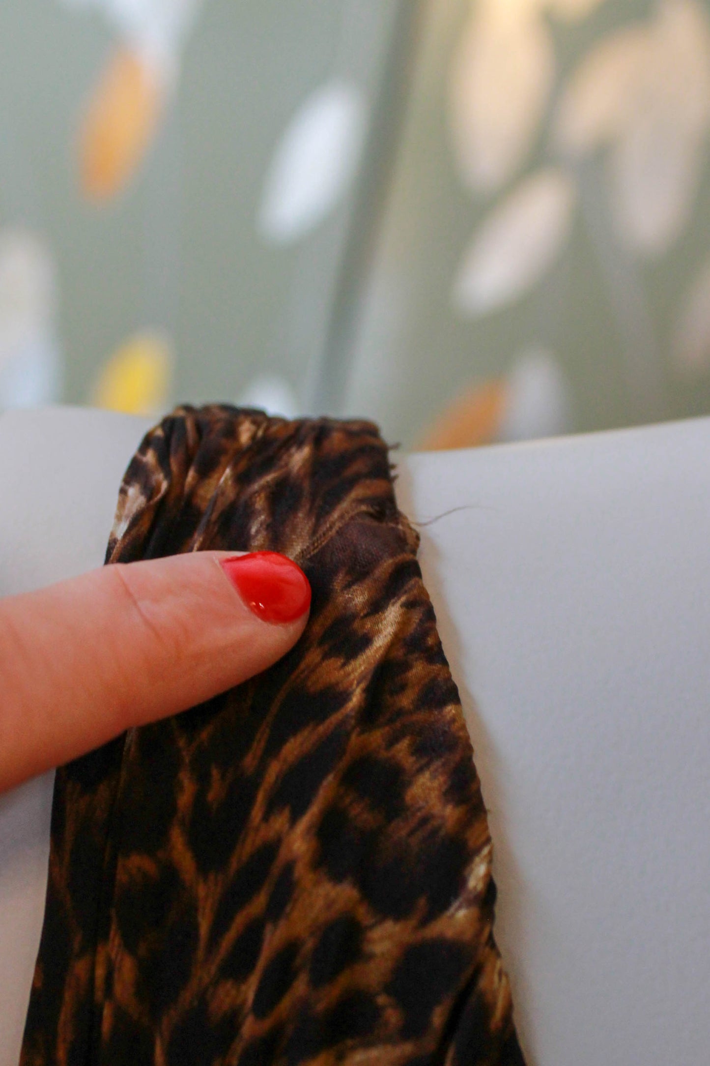 y2k Silk Ocelot/Leopard Print One Shoulder Cocktail Dress, Small