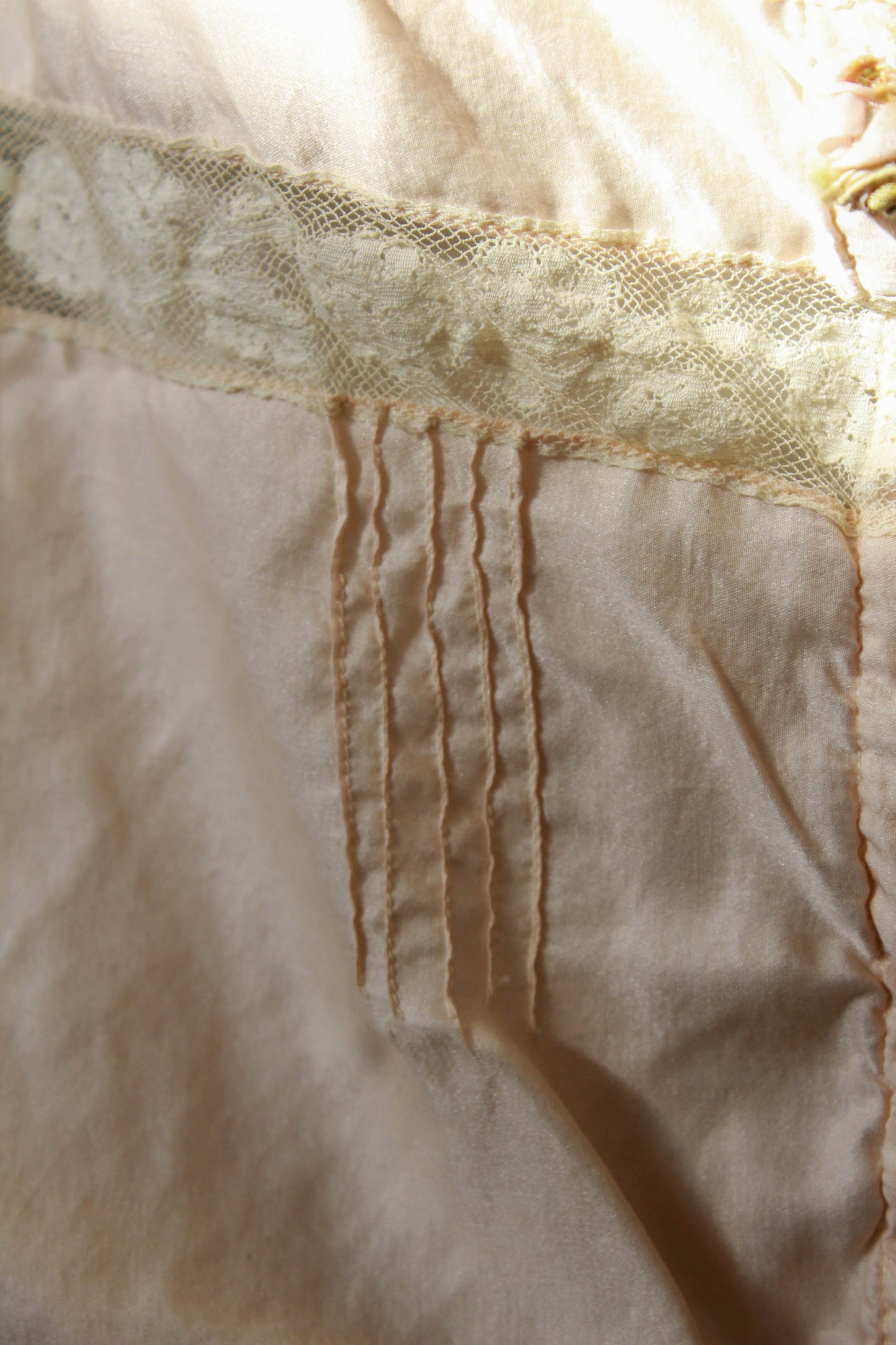 Edwardian Silk Corset Cover, Small