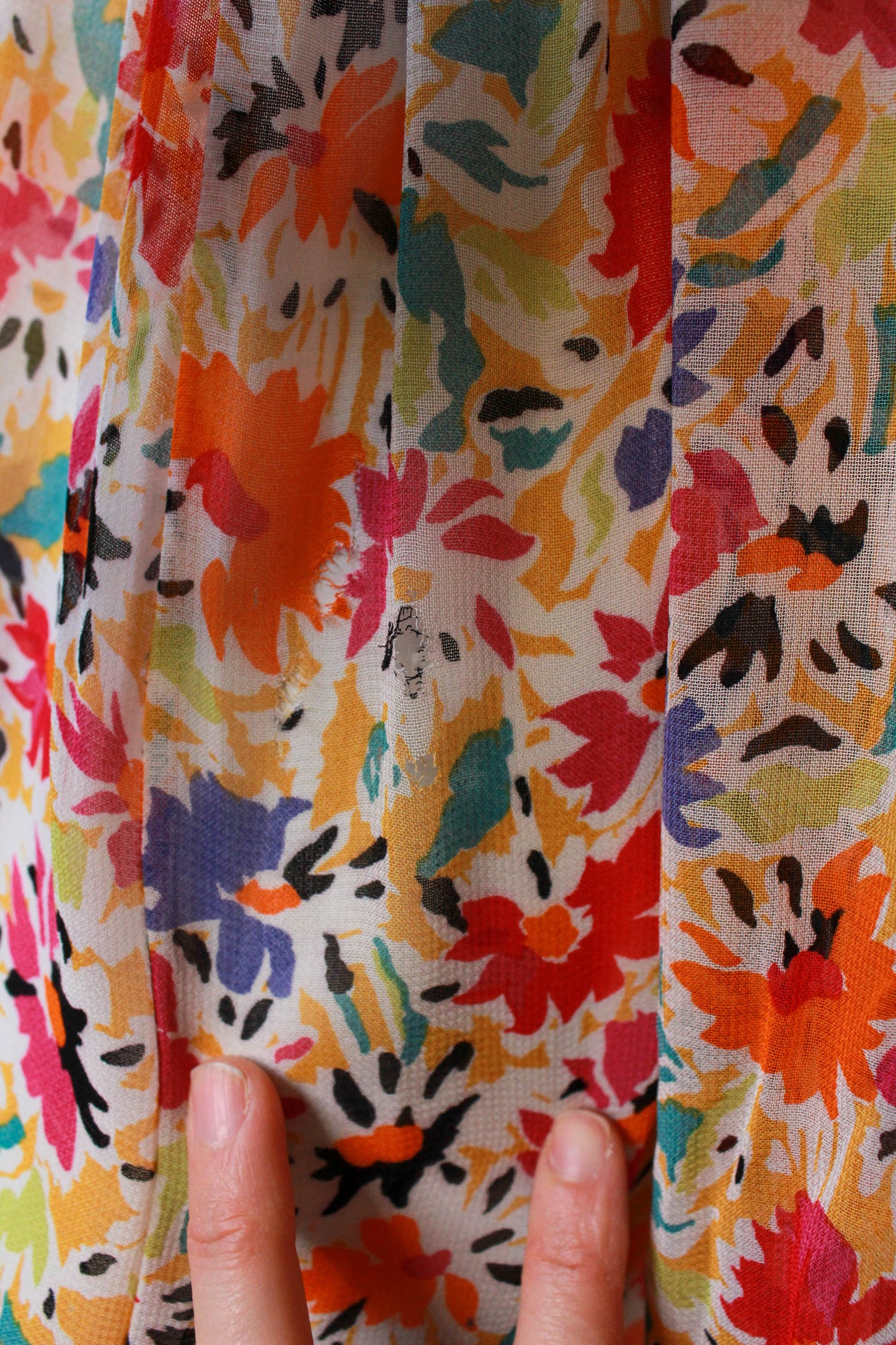 1980s Sonia Rykiel Floral Print Dress, Small