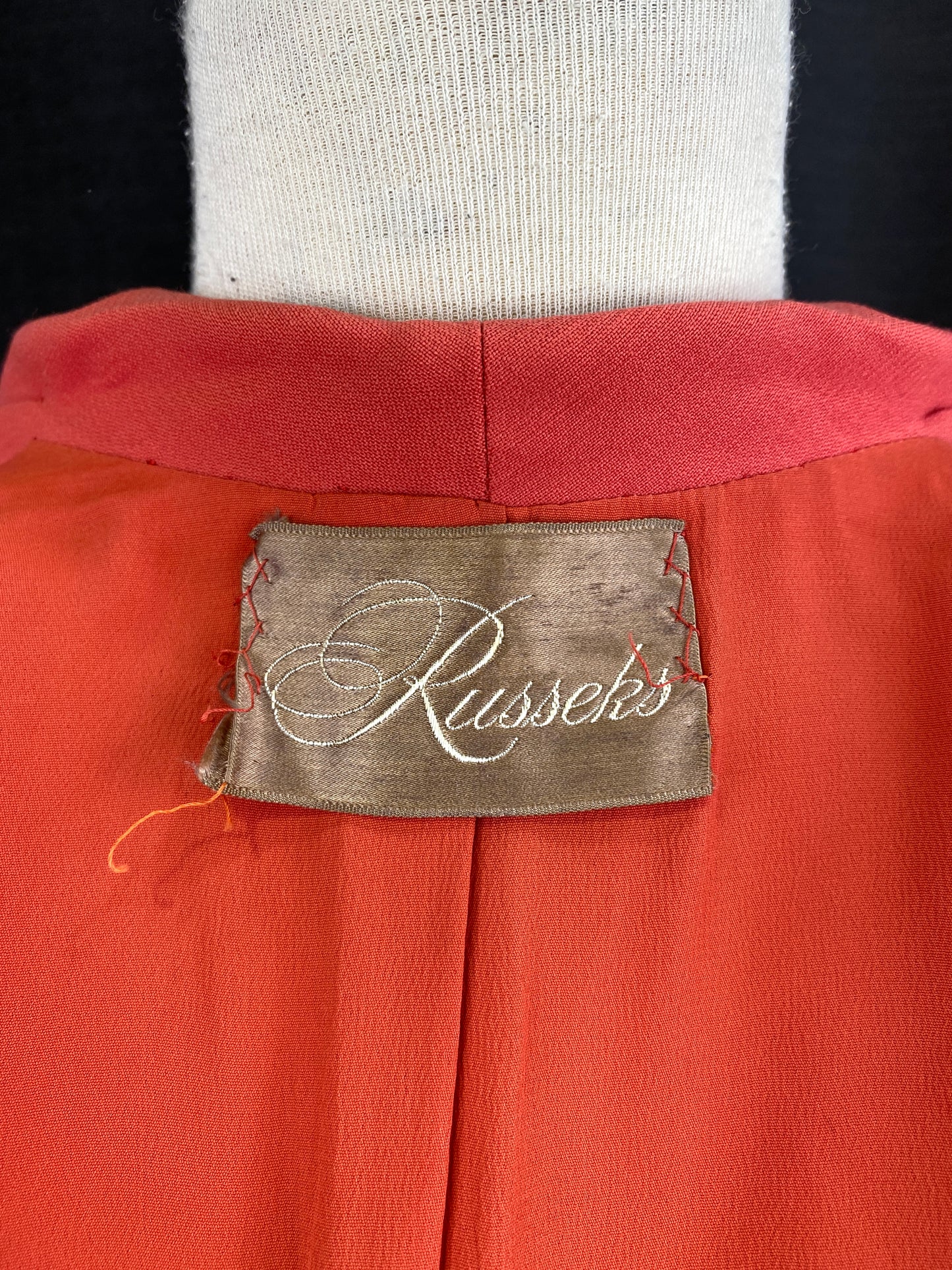 Vintage 1940s Coral Skirt Suit
