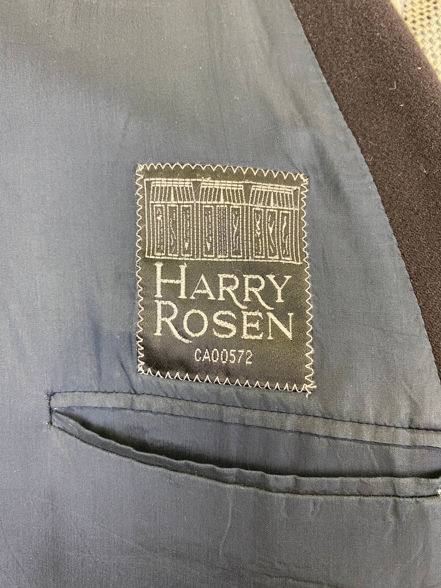 Late 1980s Vintage Brown Men's Italian Designer Blazer, Giorgio Armani, Double-Button Cashmere Jacket, C42