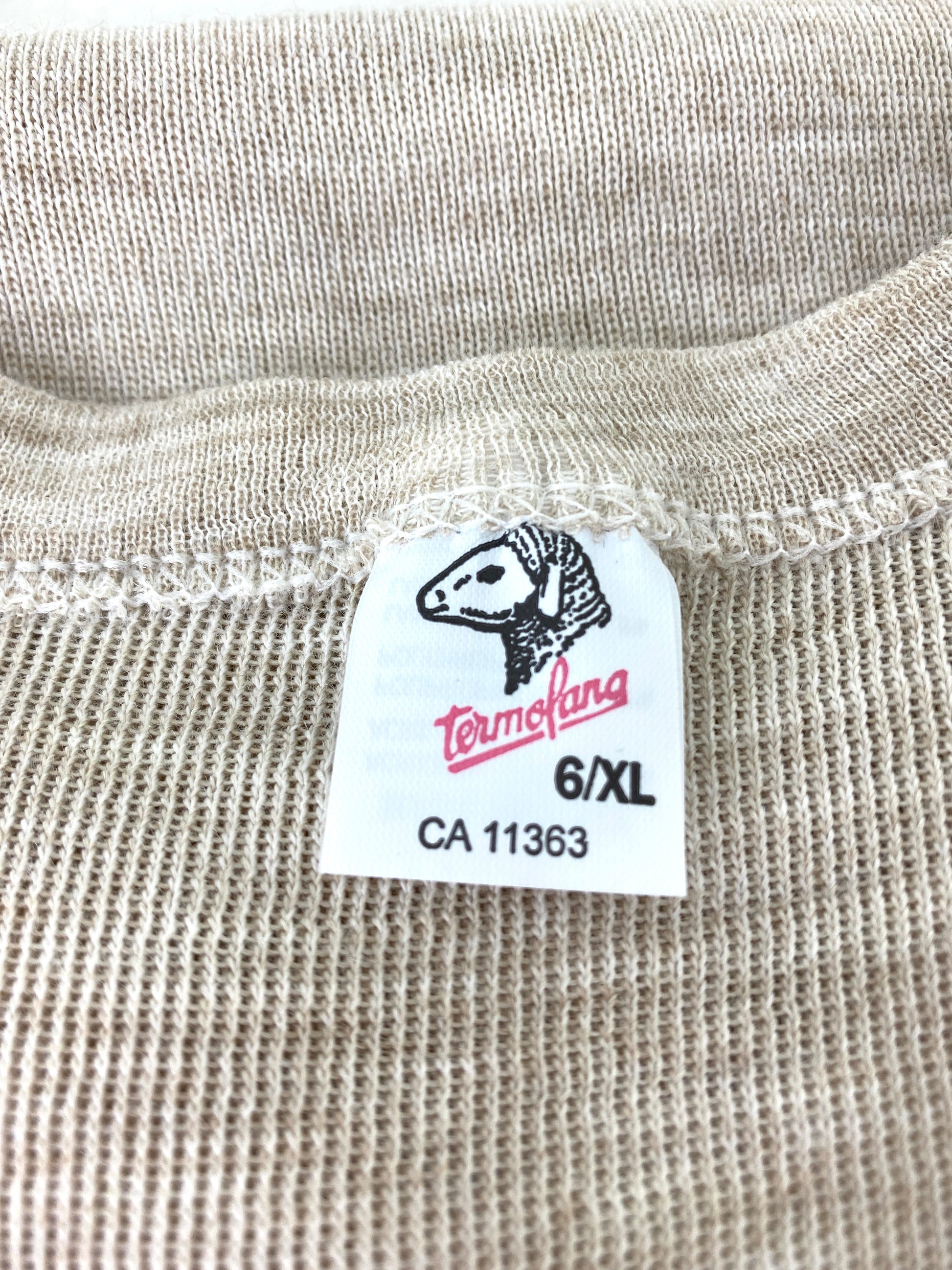 Vintage 1980s Deadstock Heather Long-Sleeve Knit T-Shirt, NOS