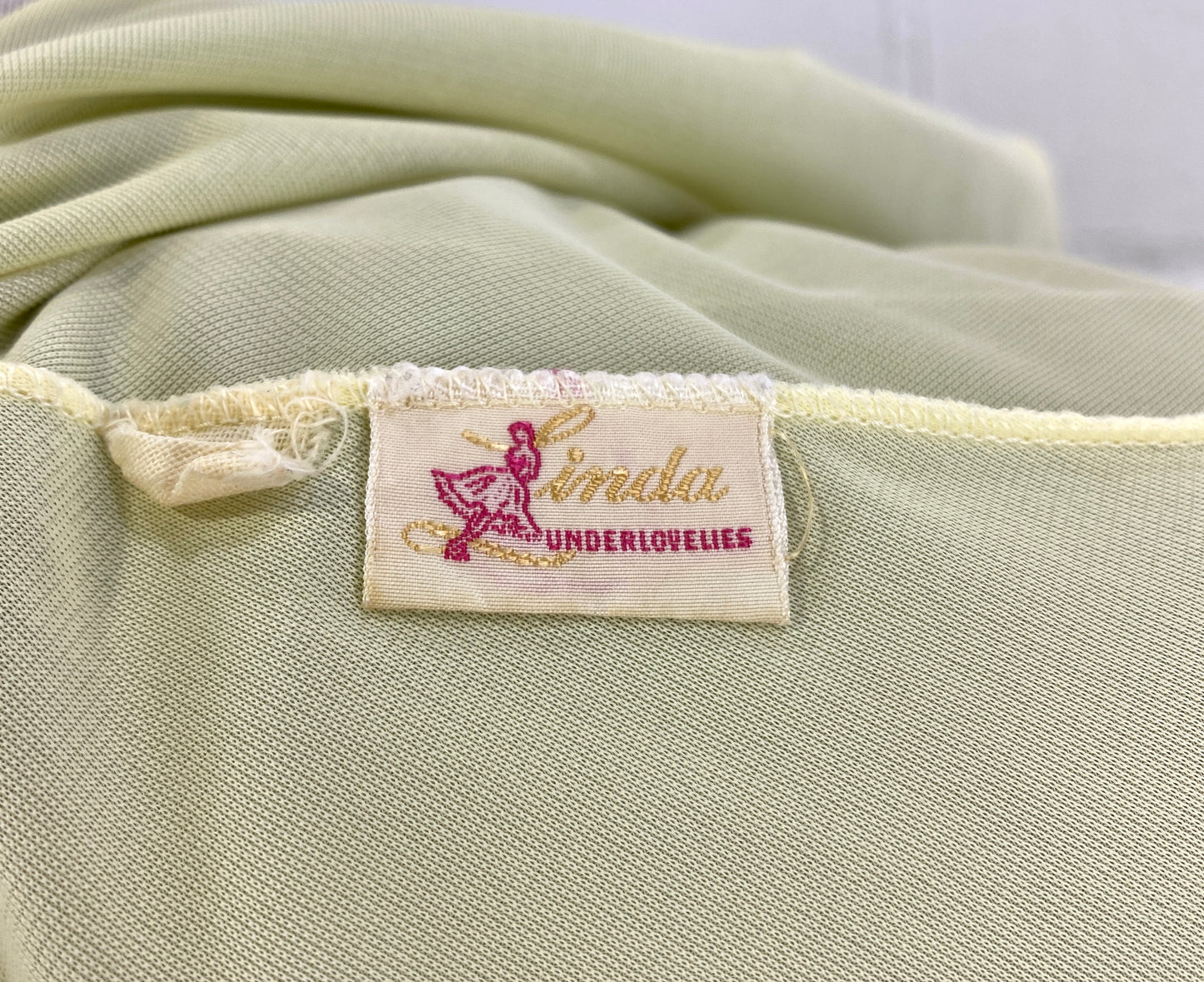 Vintage 1960s Green Chiffon Nightgown & Full Sweep Peignoir Negligee Set