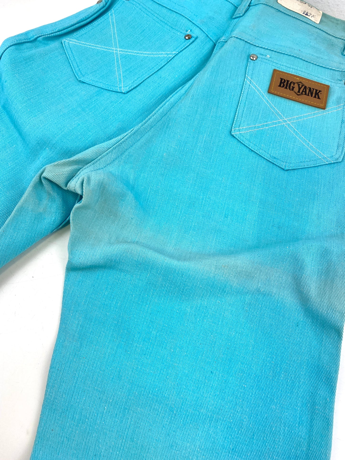 Vintage 1970s Deadstock Girls Jeans, Kids 'Big Yank' Cut-Off Jean Shorts, Blue Denim, NOS