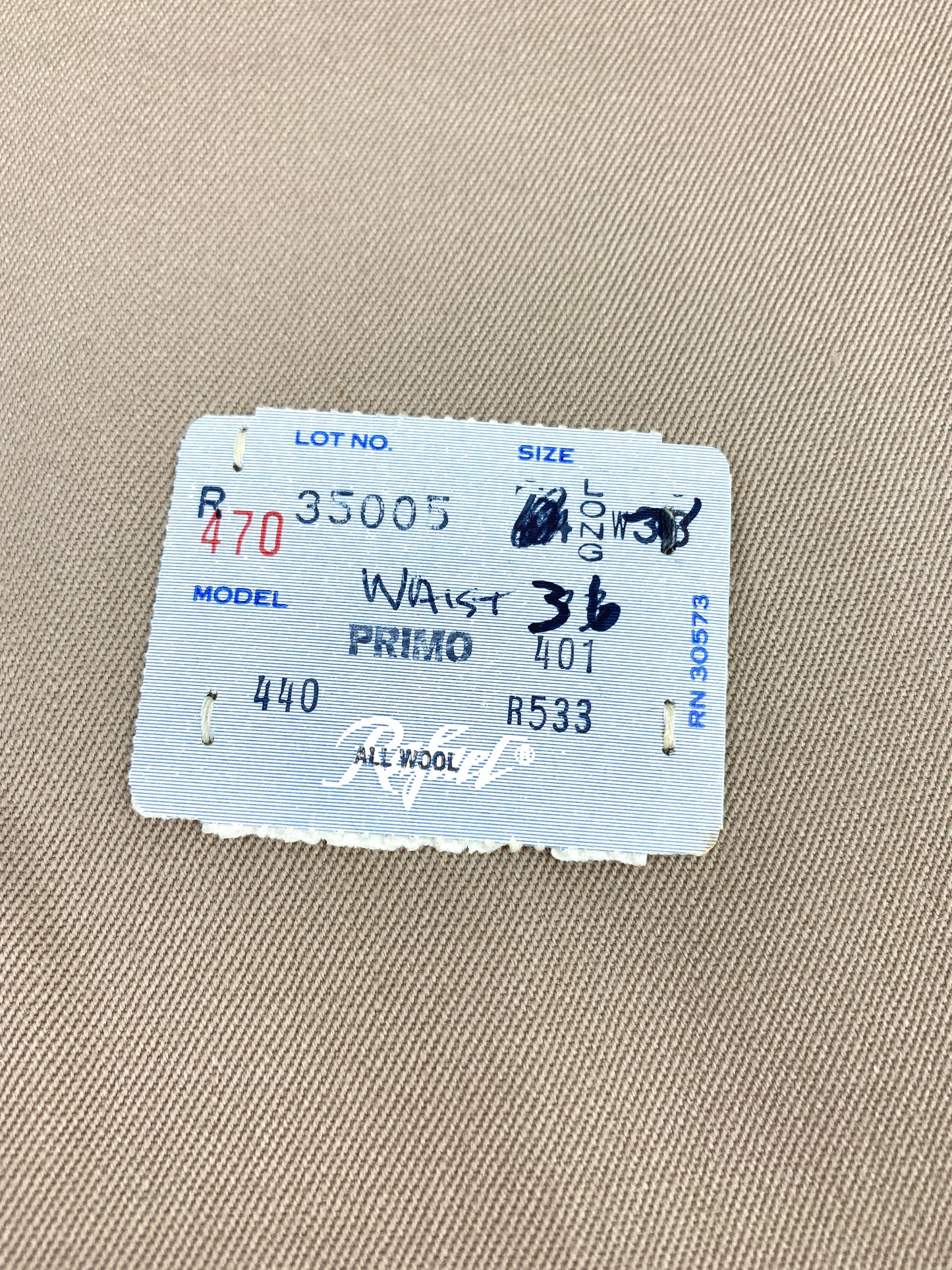 Vintage 1970s Deadstock Straight Wool Trousers, Men's Tan Slacks, NOS