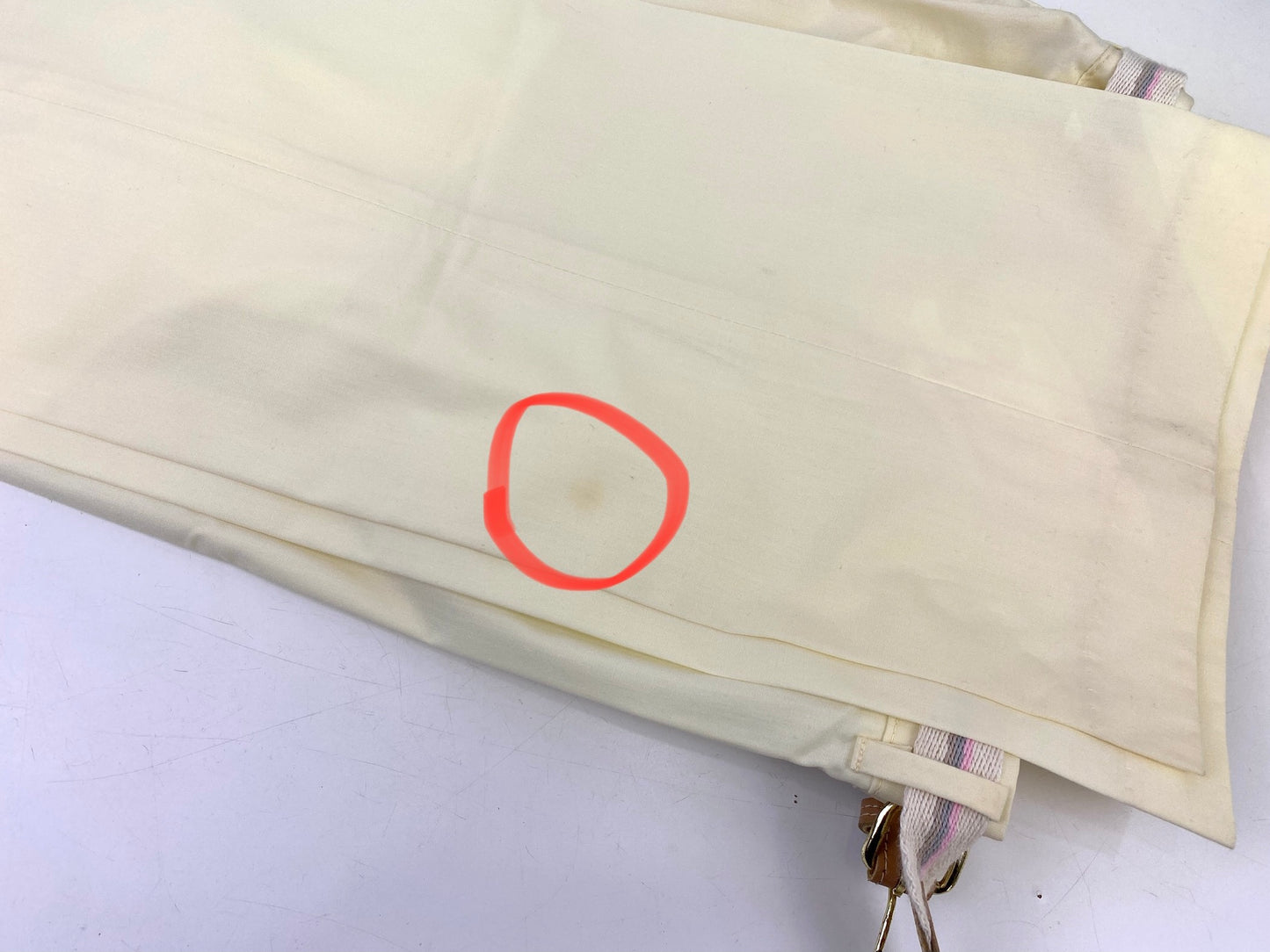 Vintage 1970s Deadstock Dee Cee Slacks, Men's Yellow Belted Pants, NOS