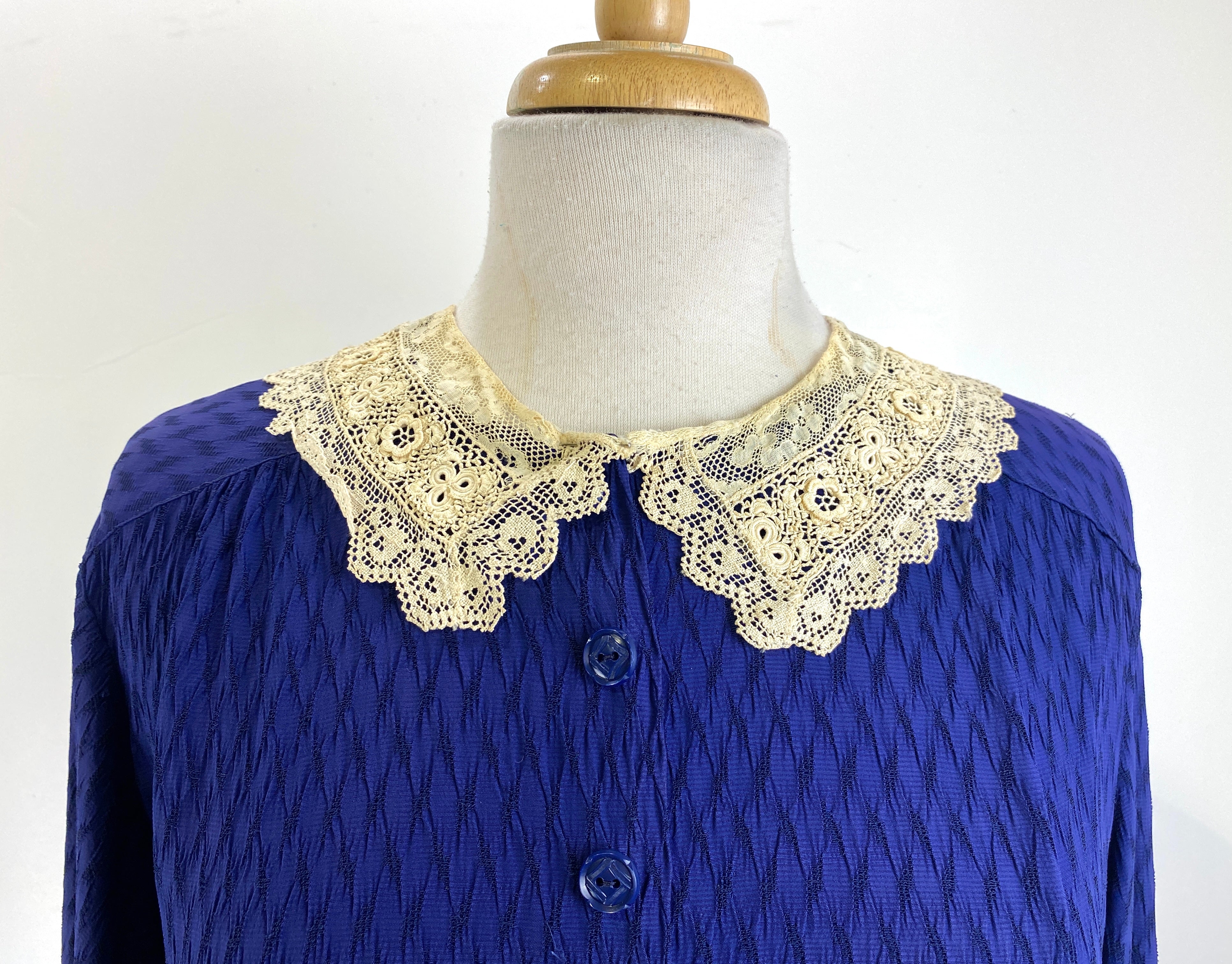 Antique Edwardian Cream Crochet Lace Collar Pieces – Ian Drummond