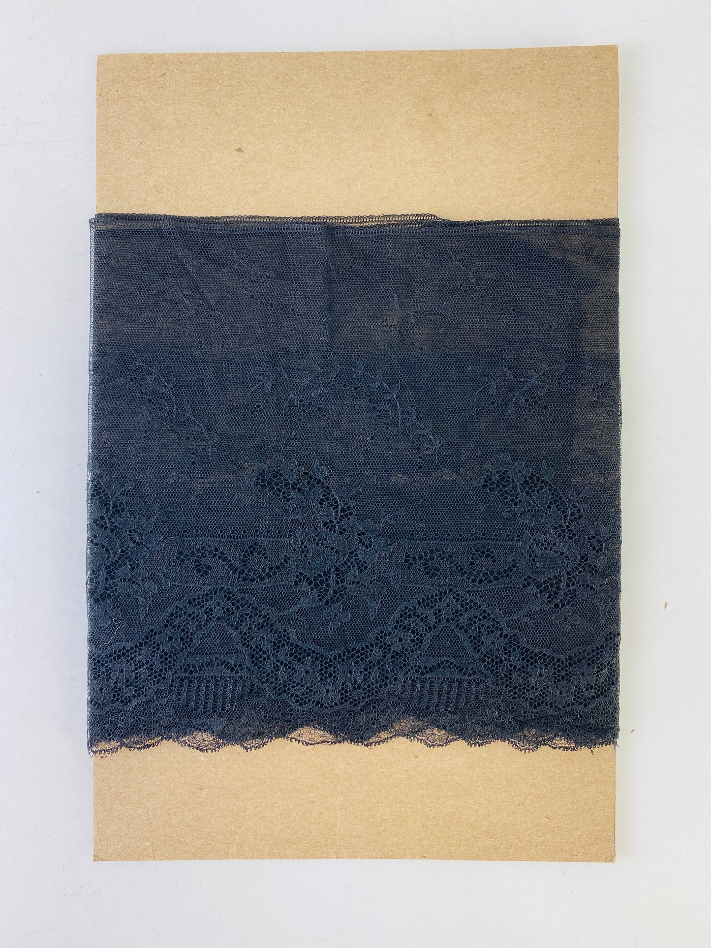 Vintage Black Fine-Net Lace Trim, 1.78m