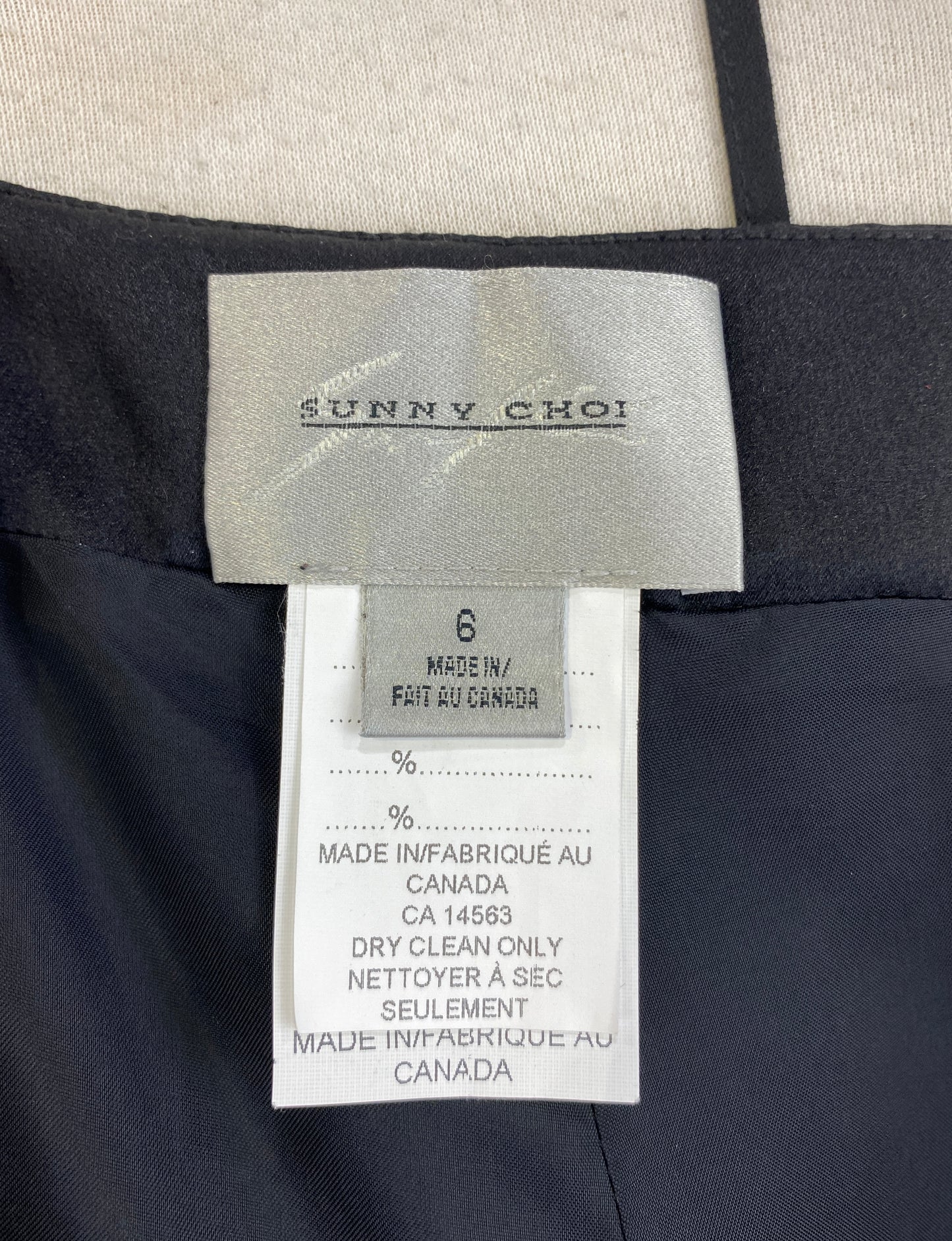 Vintage 1990s Black Velvet Sunny Choi Trousers, W28"