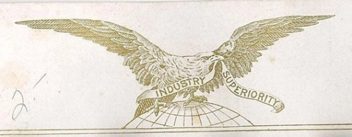 1800s/1900s Buttons, Antique Victorian Shank Buttons, 9/16", Set of 37, Brown Red, Golden Eagle, On Card, Made in Austria, Beautiful