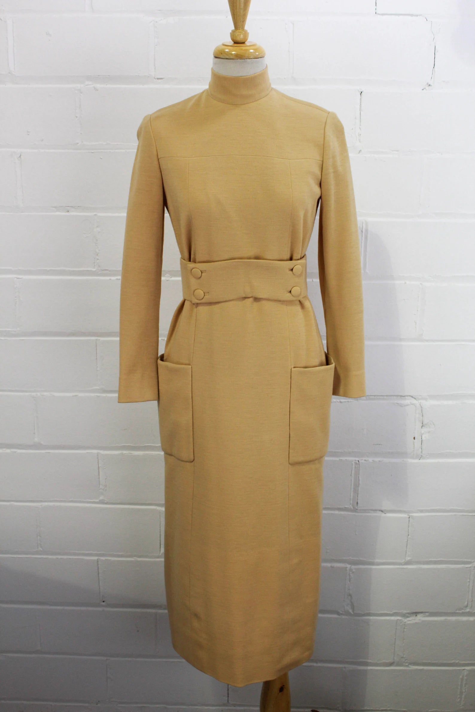 60s Feraud Mod Wool Dress - Lucky Vintage