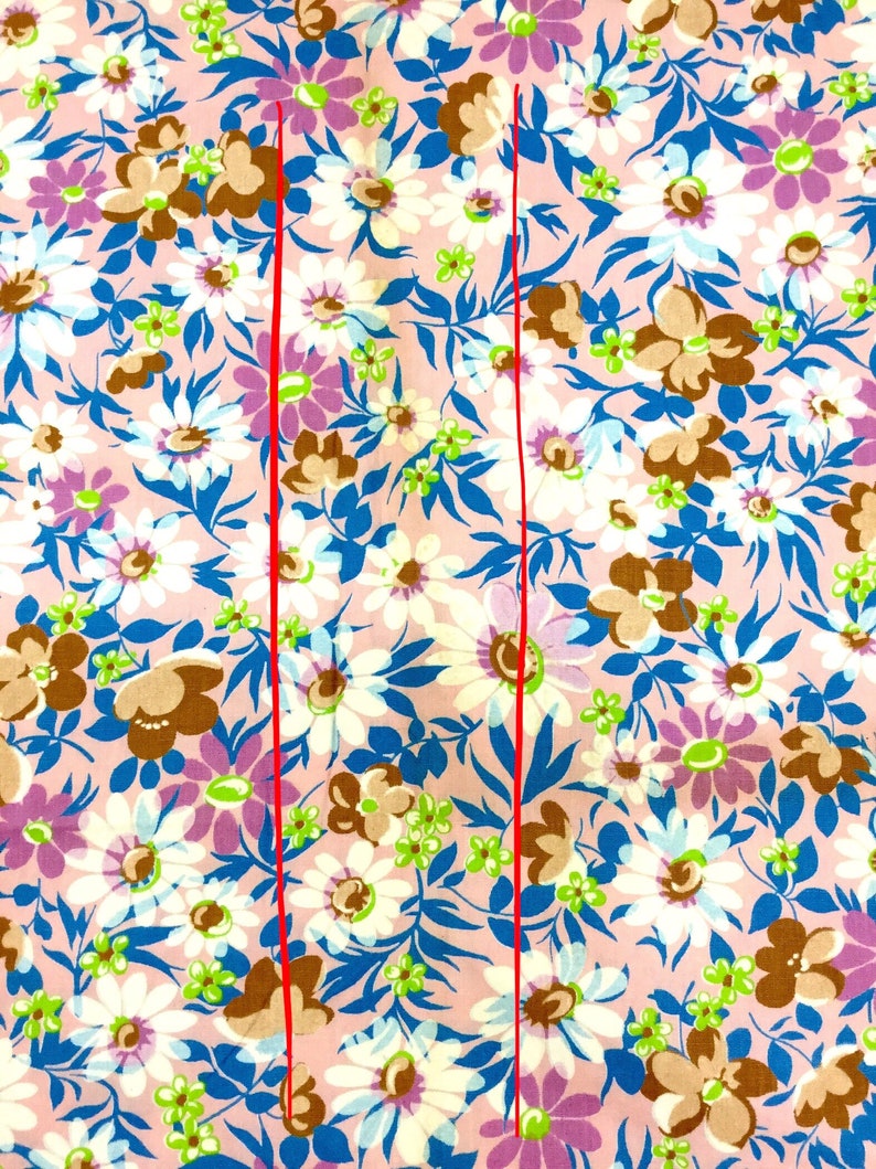 Vintage 50s Pink Floral Cotton Fabric, 4 Yds, 37" W, Stafresh Fabrics, White & Blue Daisy Print, 1950s Dress Material, Schwartz Liebman