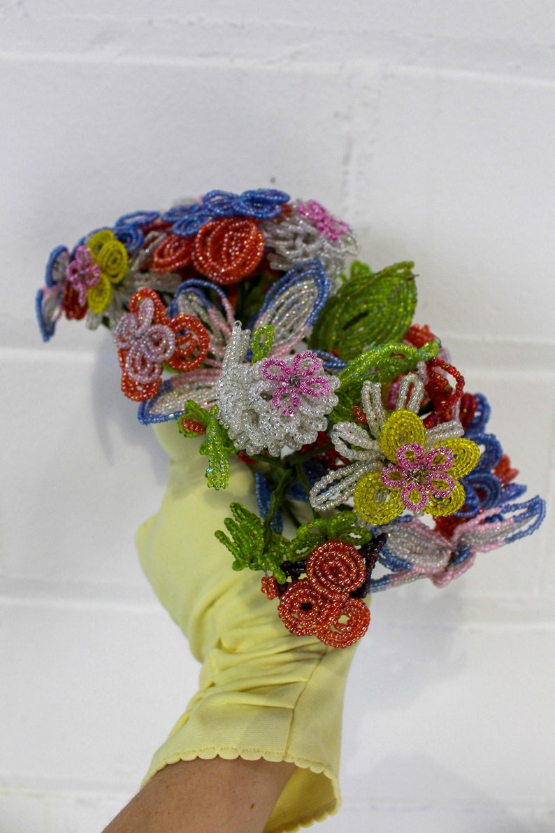 Vintage 1920s Beaded Floral Bouquet, Wedding Decor โ Ian Drummond