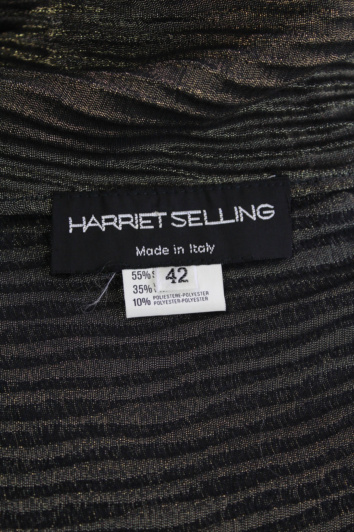 Vintage 1980s/90s Harriet Selling Metallic Wrap Skirt, O/S