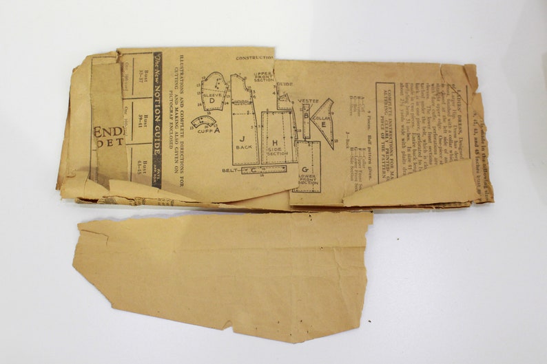 1920s plus size dress sewing pattern pictorial review 3335 bust 45