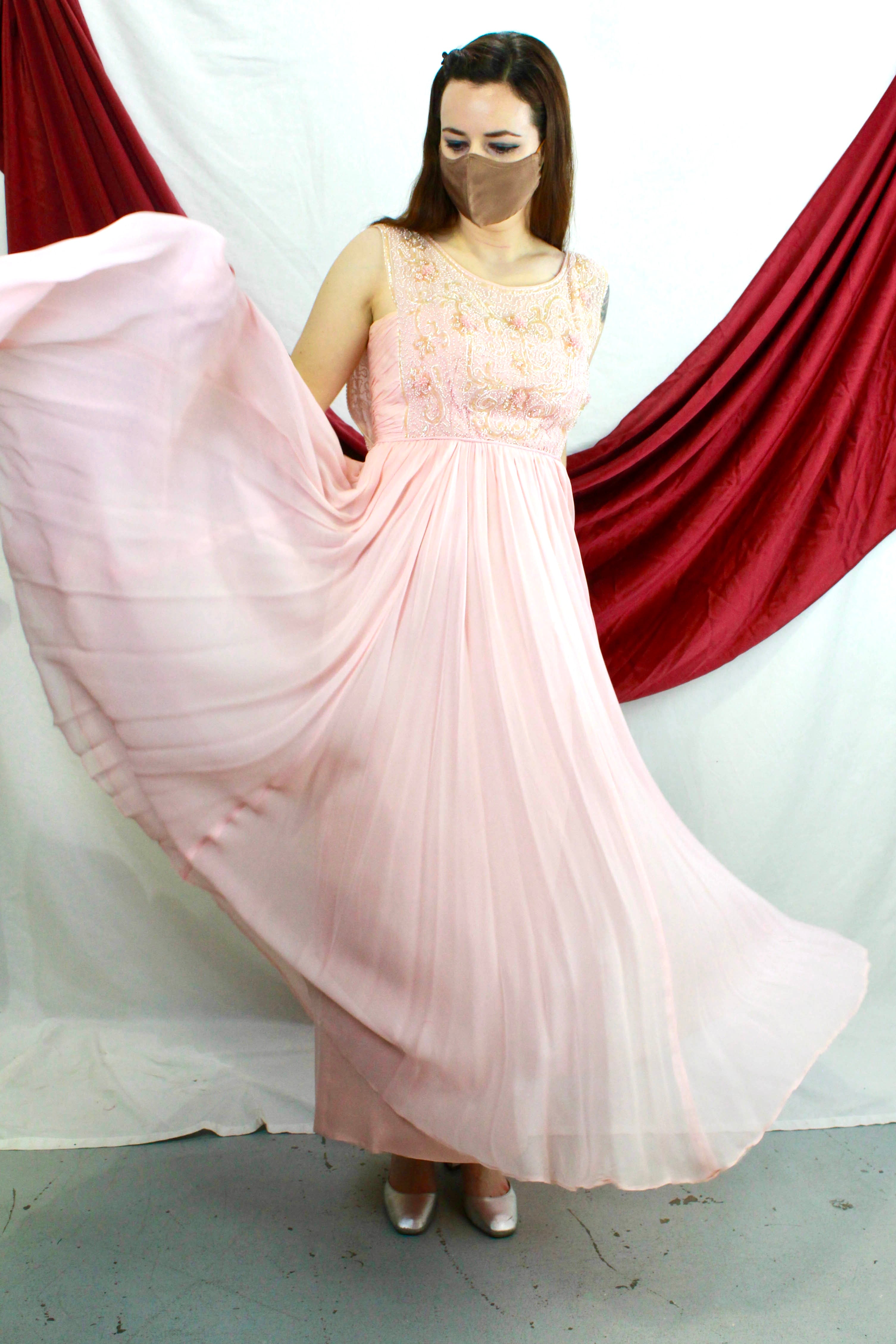 rose pink color dress