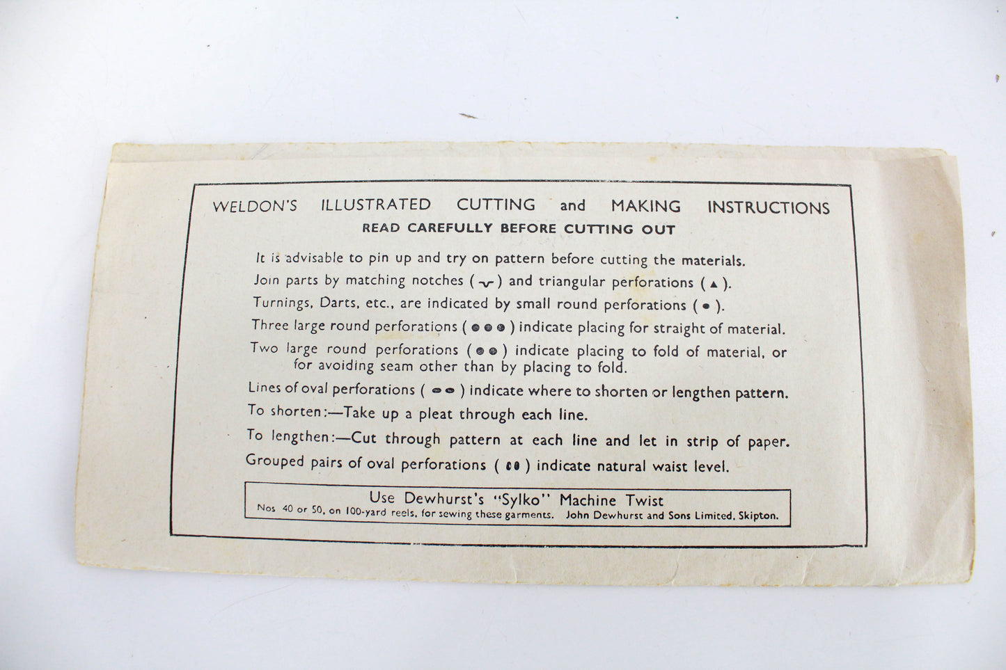 1940s Blouse Sewing Pattern, Weldons 149922, Bust 36