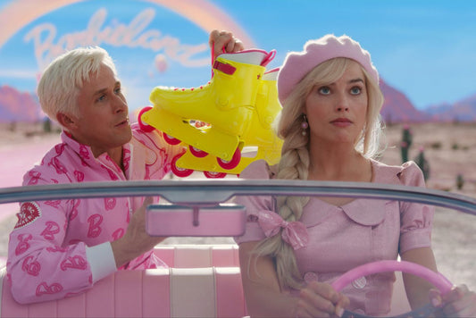 Barbie movie. Ryan Gosling and Margot Robbie. 