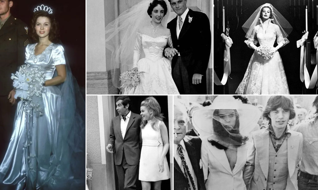 Vintage celebrity brides. Wedding dresses for sale. 