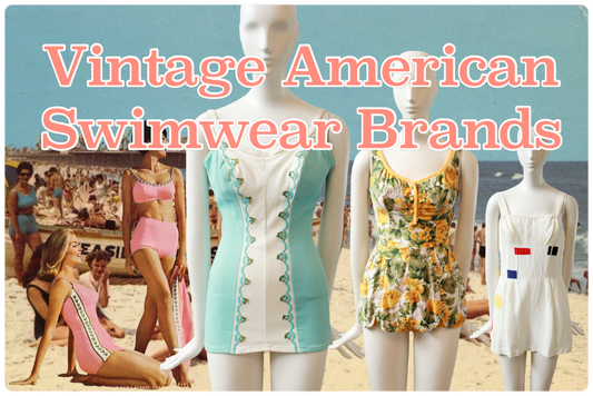 vintage 60s American swimwear brands. vintage swimsuits for sale. 