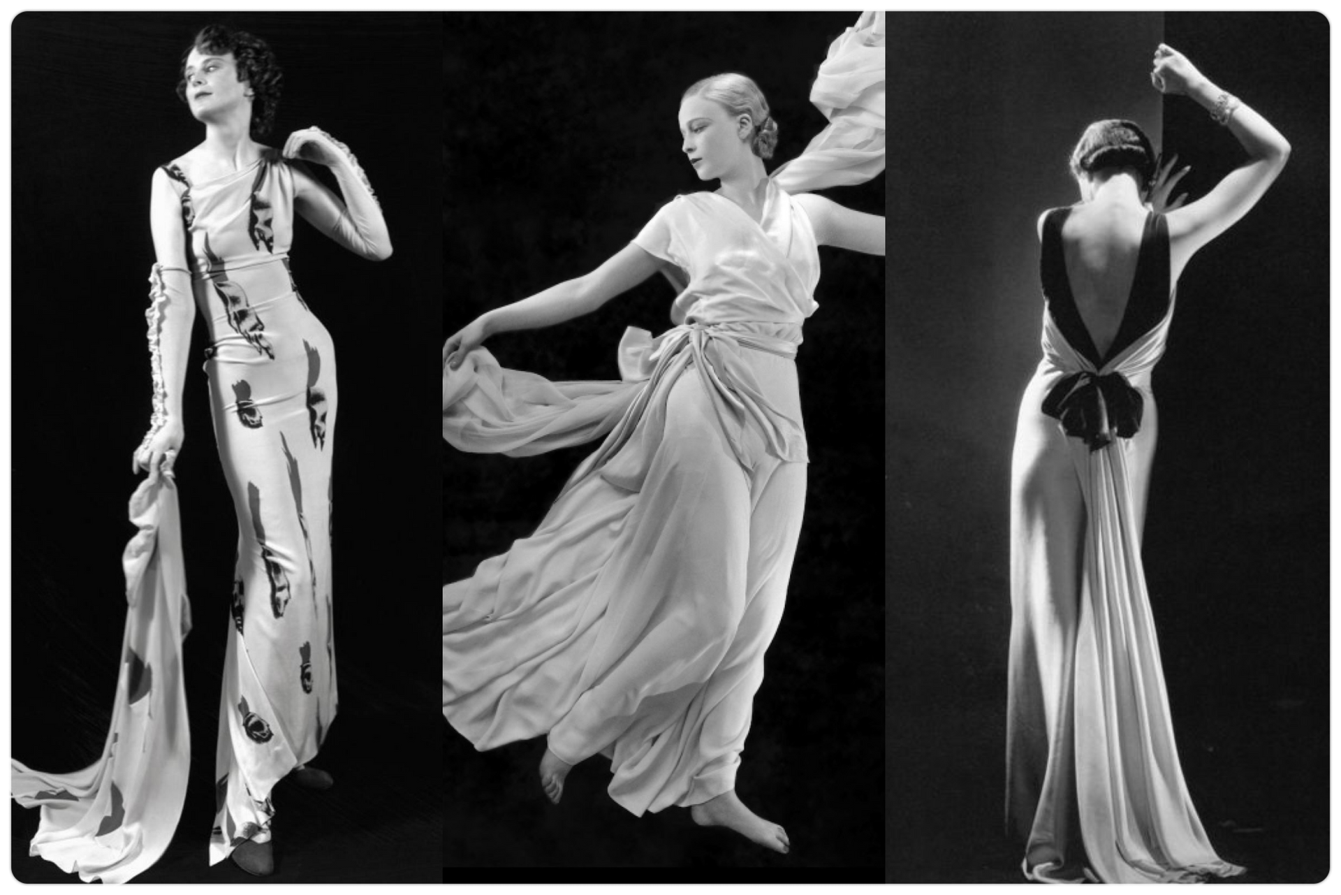 CHANEL Wedding Dress 1930 Lace Tulle Fashion Page HOYNINGEN HUENE  Photographer