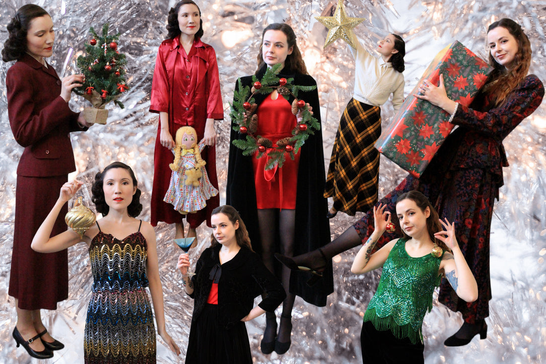 Vintage Christmas Holiday Outfits 