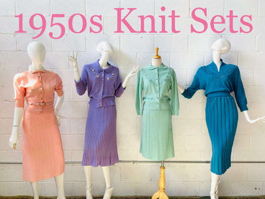 1950s Knit Skirt Sets