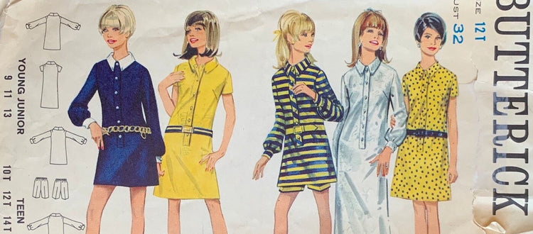 1960s Vintage Sewing Pattern Womens Butterick