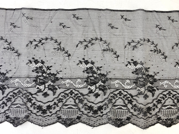 Antique Victorian Black Lace Sewing Trim