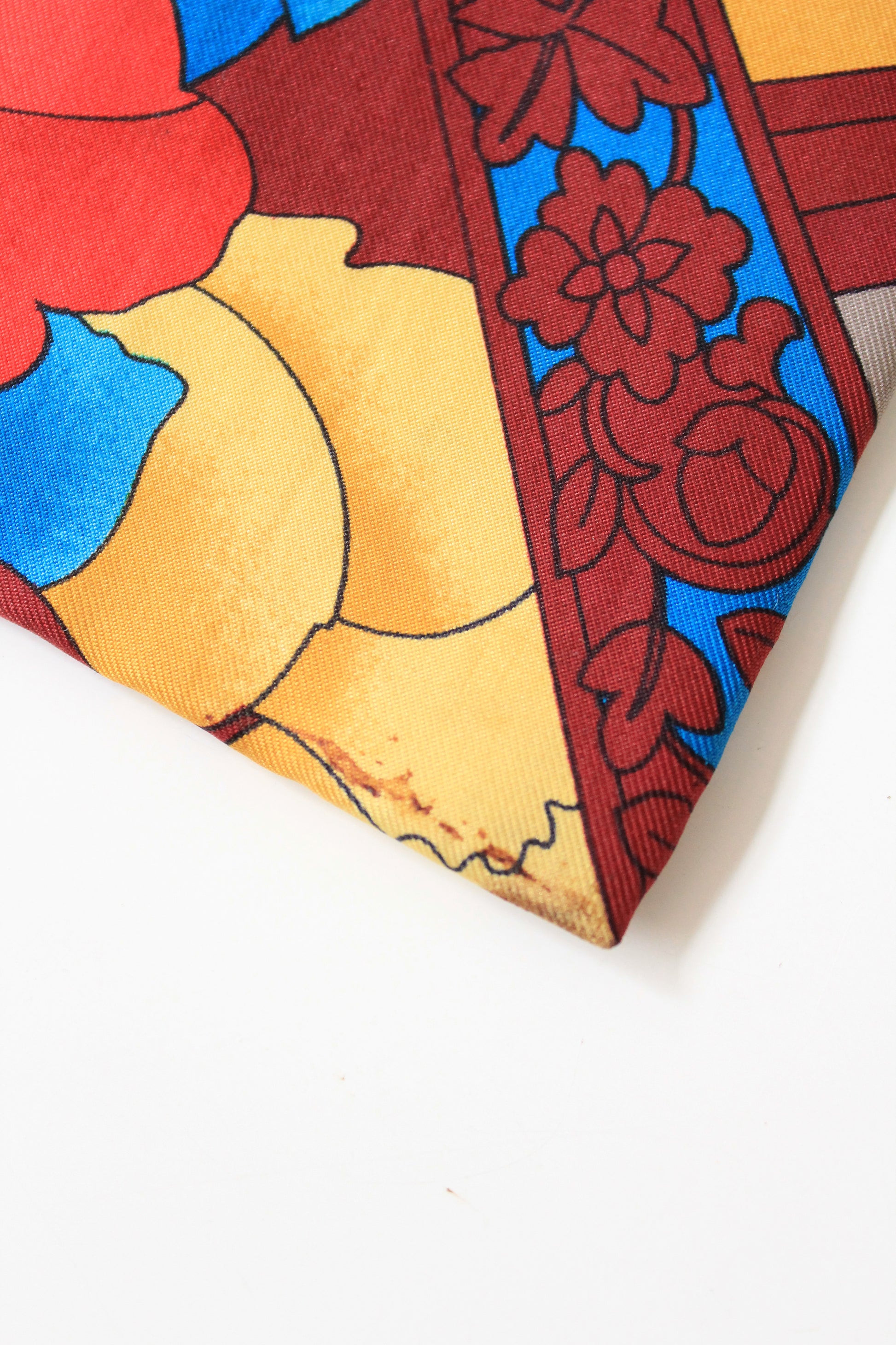 1990s Kenzo Bold Multicoloured Silk Designer Tie 