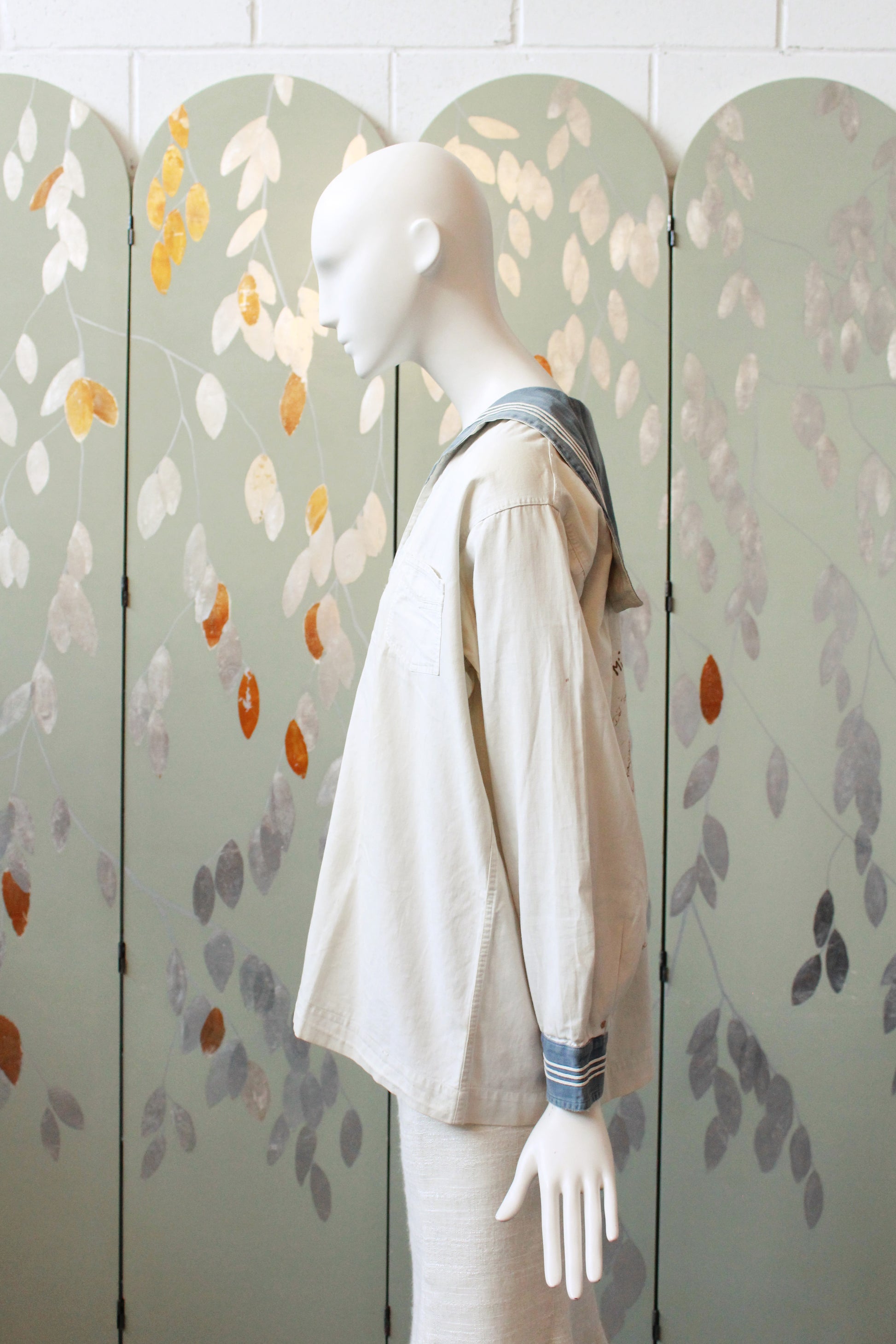 RARE 1920's Signed Sailor Uniform Top From Bishop Strachan Girls School, M/L 