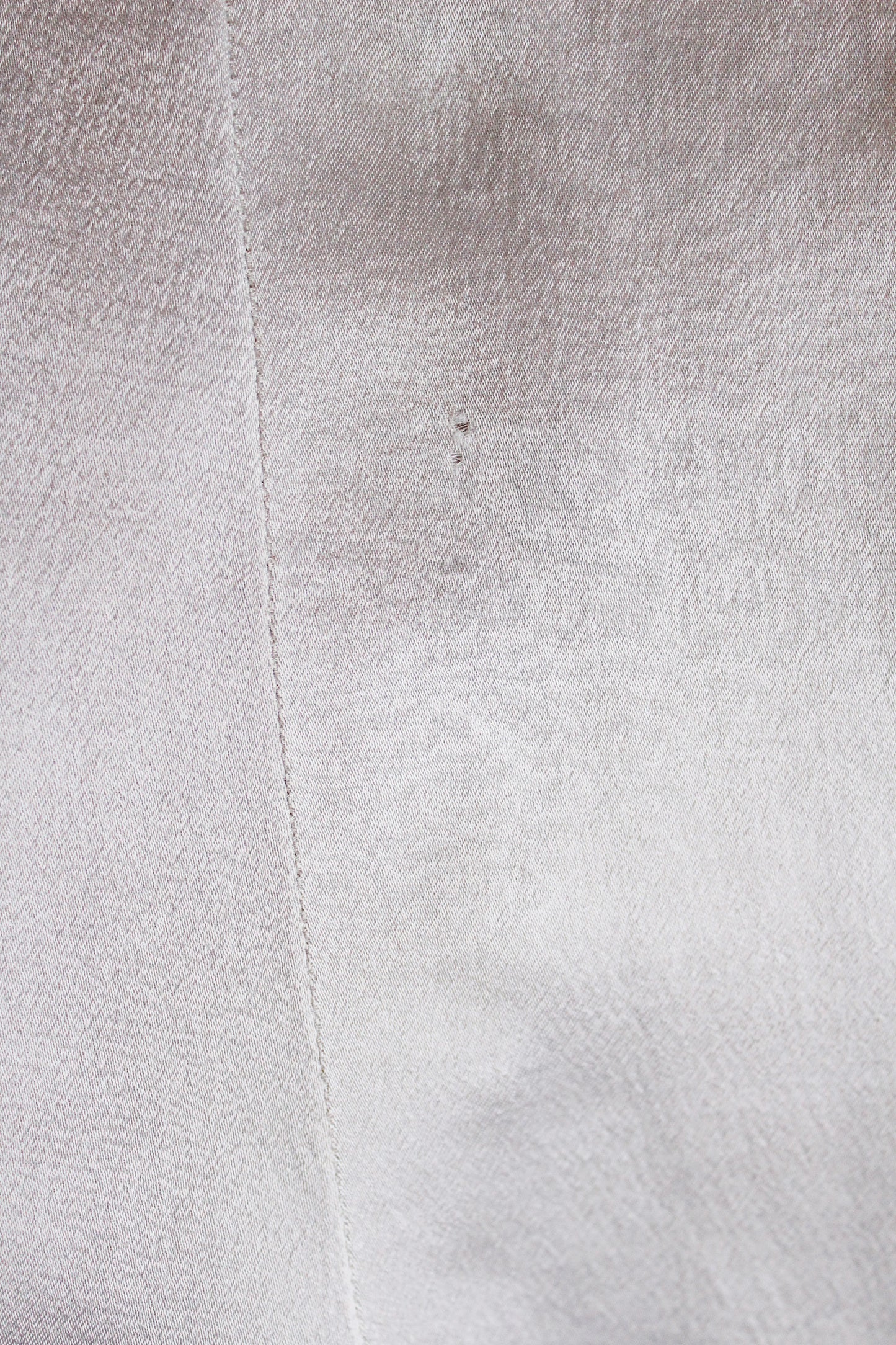 1940s Light Lilac Silk Robe With Quilting And Sash Belt, XS