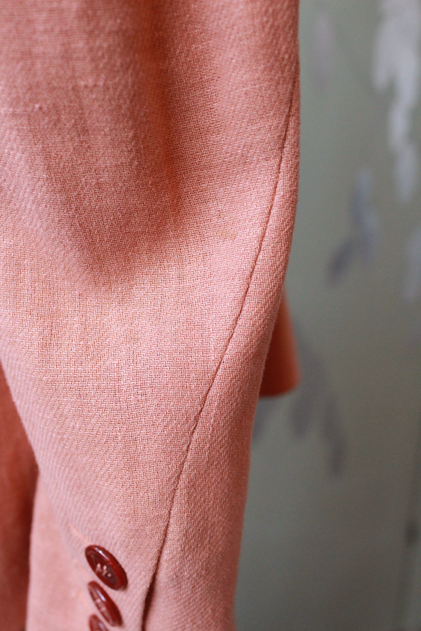 1990s Sonia Rykiel Peach Pant Suit Set, Medium 