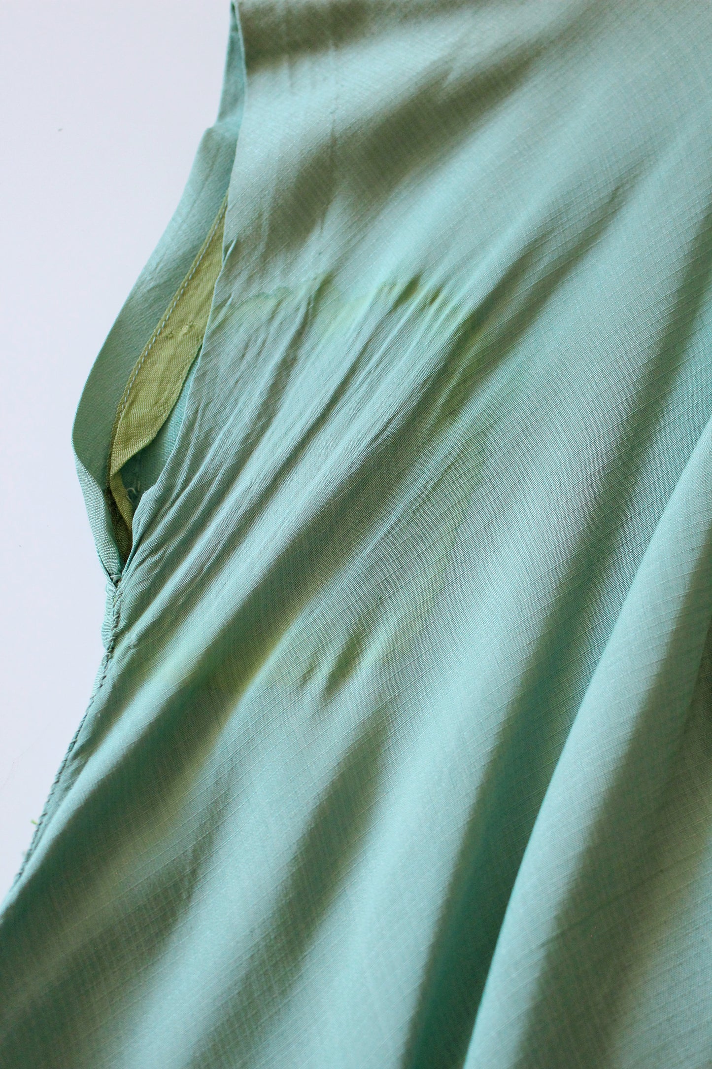 1950s Seafoam Green Short Sleeve Fit And Flare Dress, Small