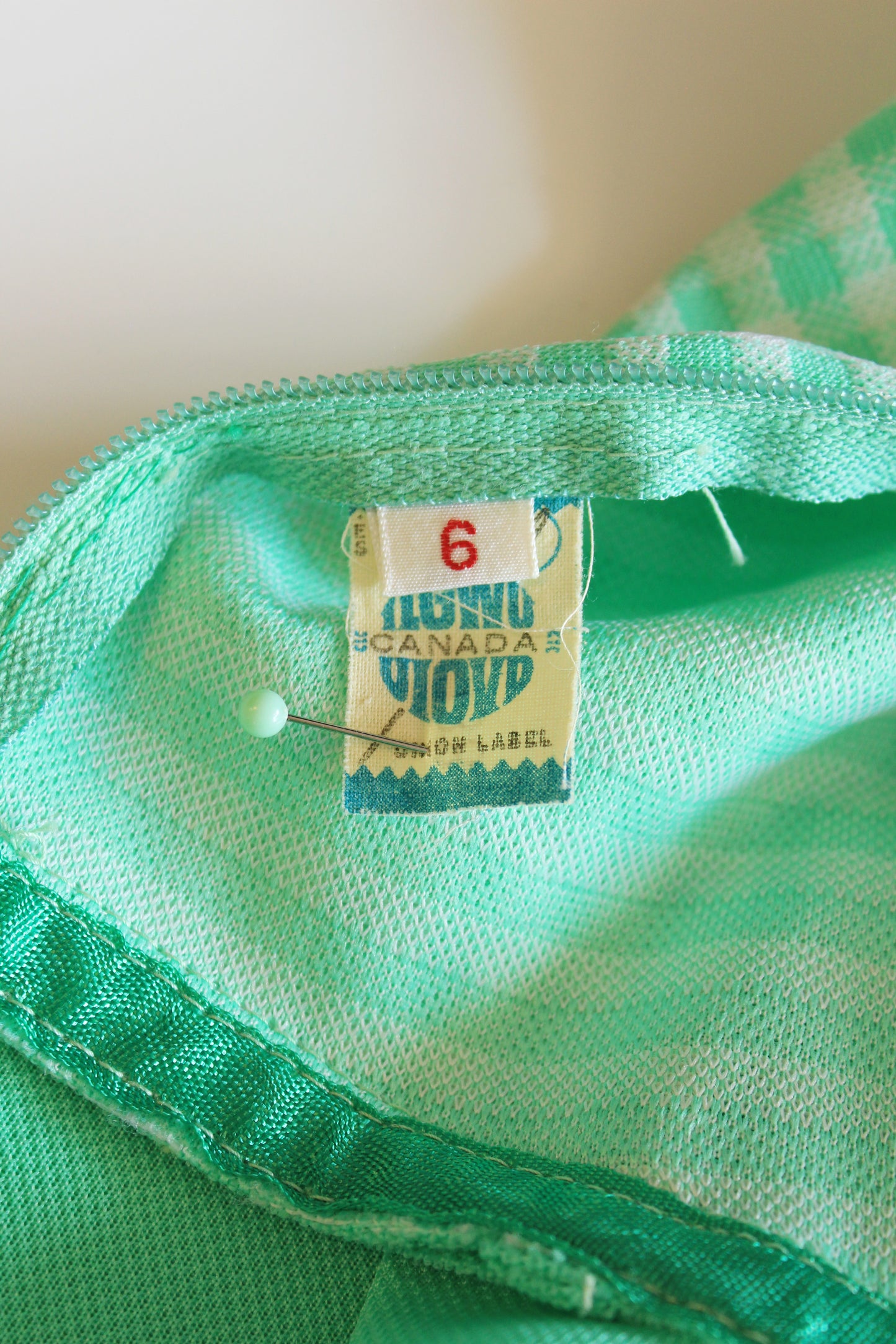 1970s Lacoste Bright Green Sleeveless Tennis Dress With Flared Gingham Skirt, Small