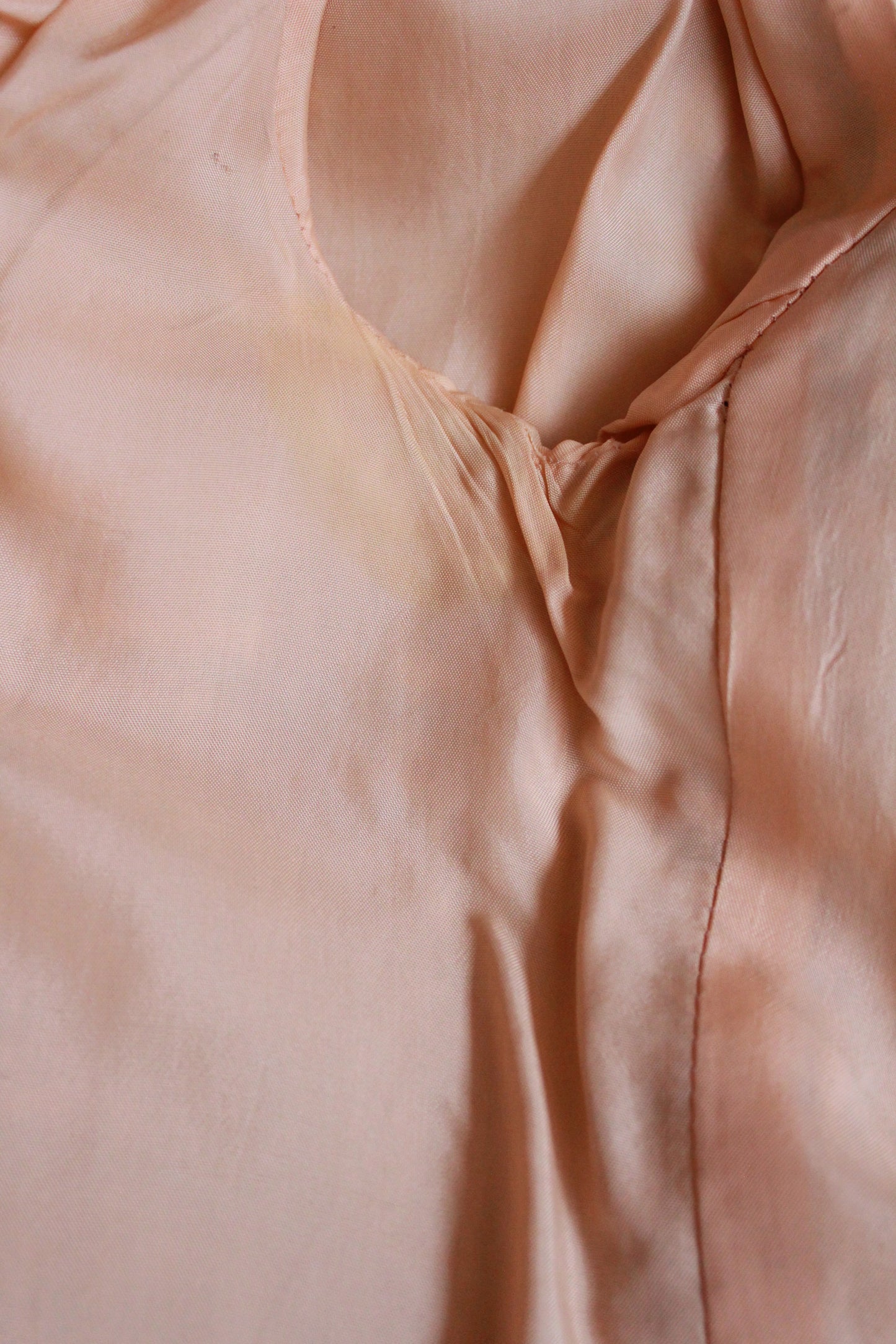 1970s Peach Tweed Saks Fifth Avenue Skirt Set, Small 
