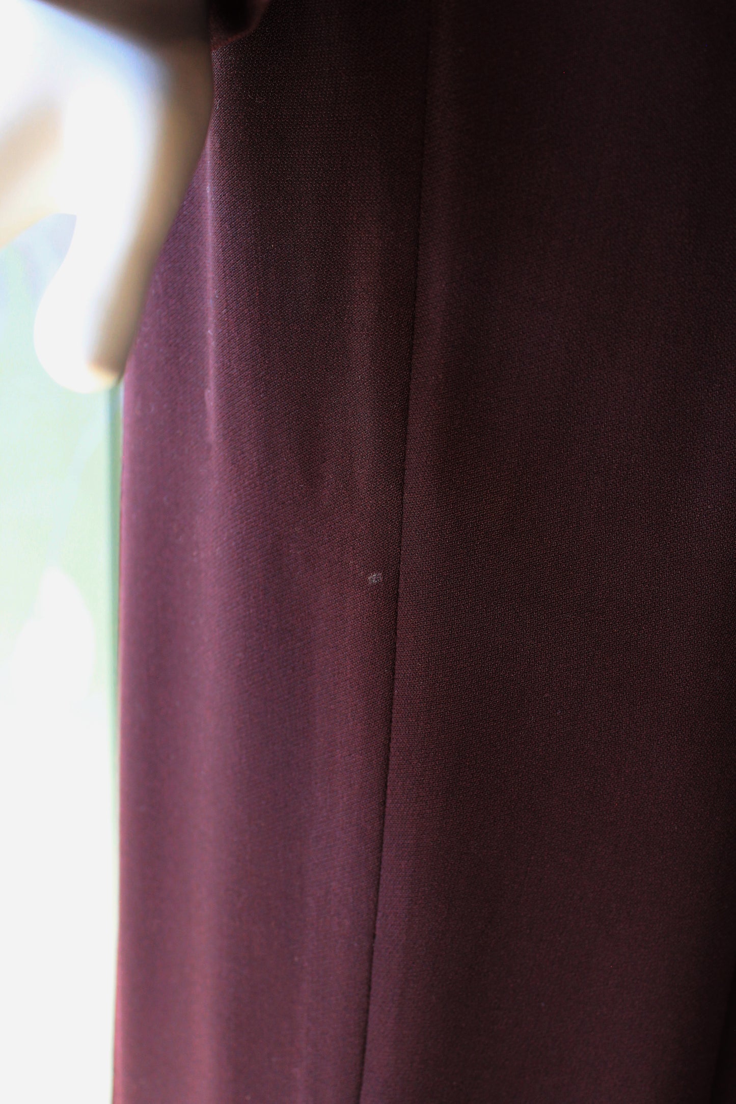 1980s/1990s Plum Sophie Sitbon Paris Pant Suit With Loop Trim Detail, Medium