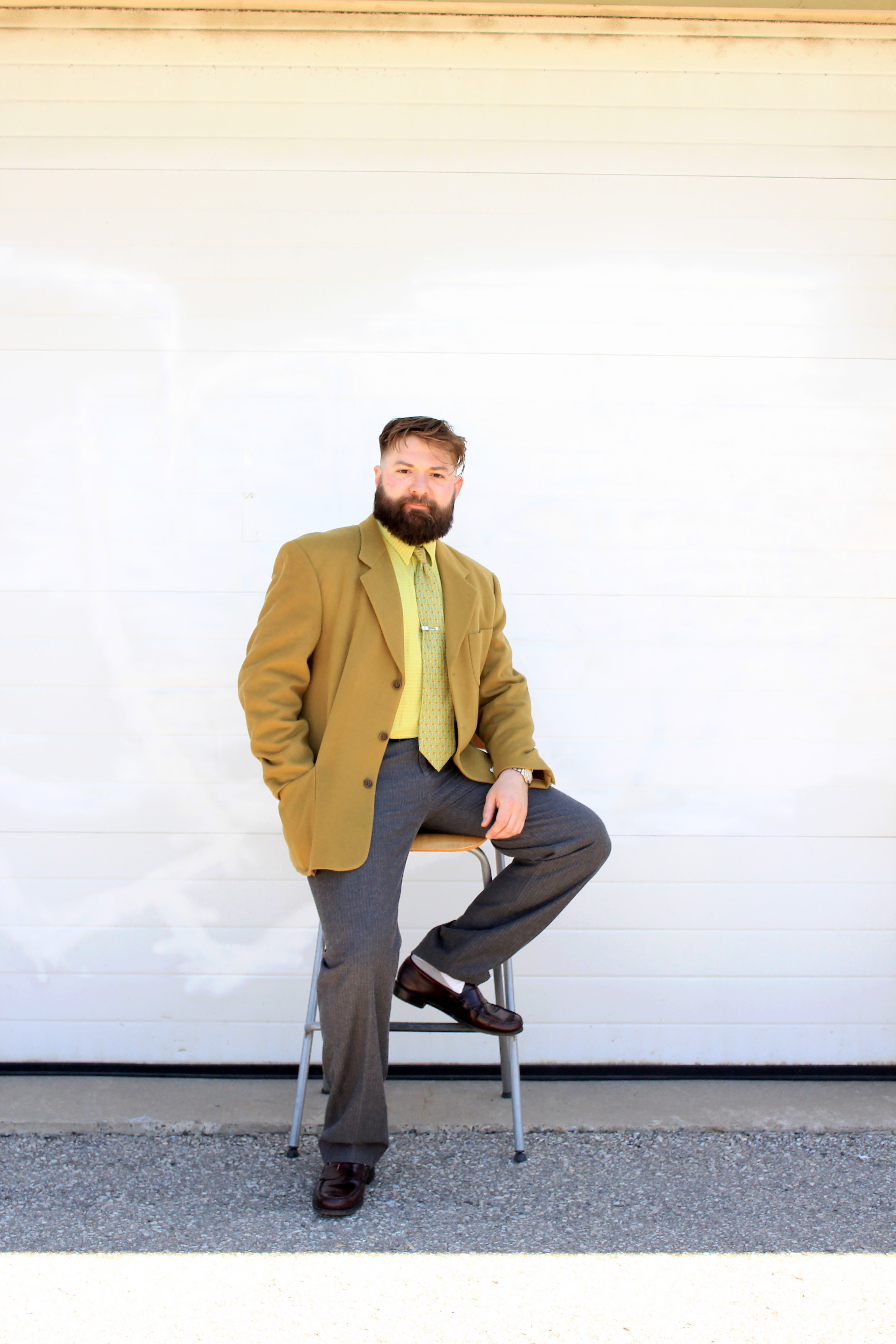Vintage 1990s Men's Hugo Boss Green Cashmere Wool Blazer, Large